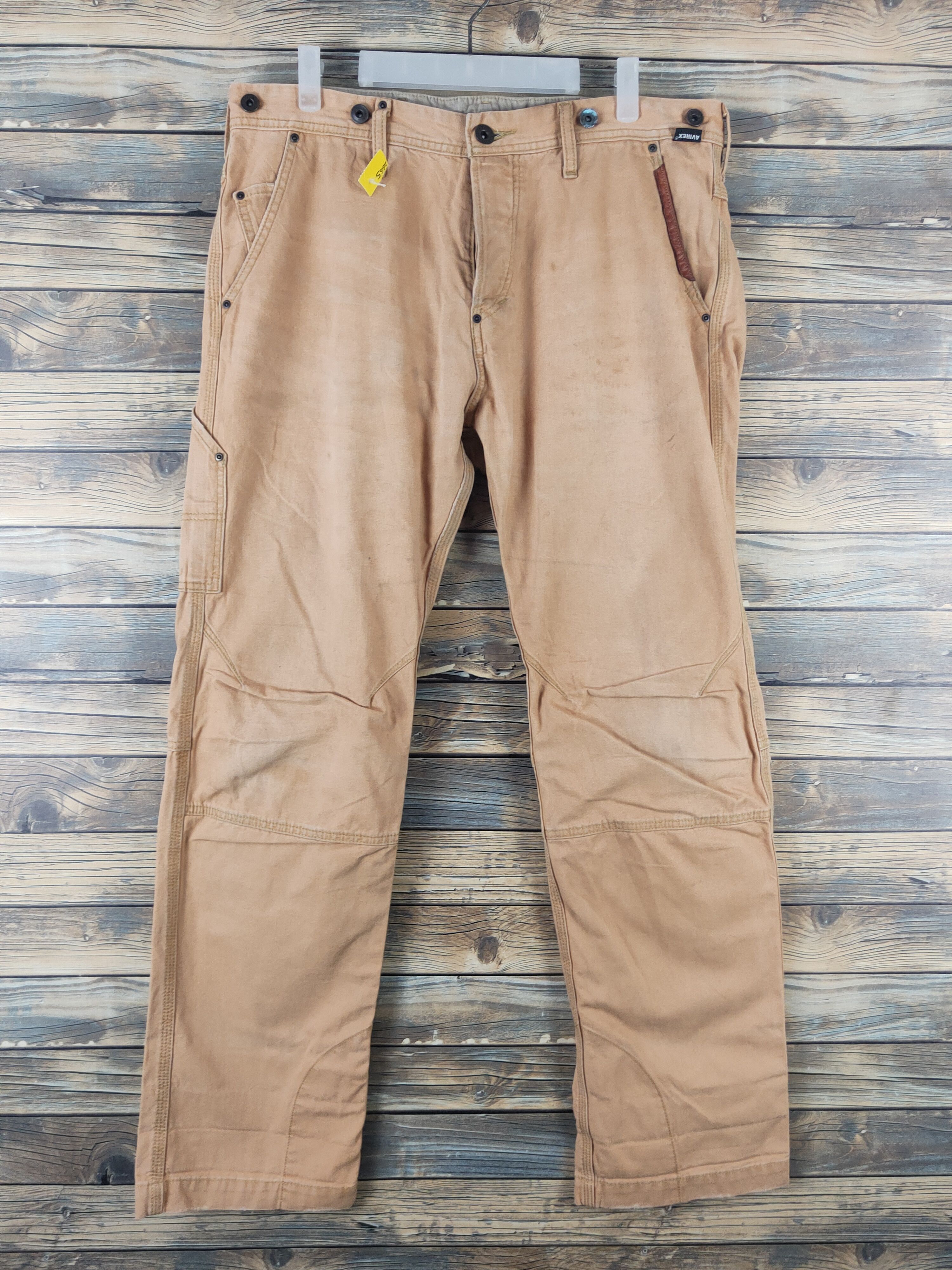 Avirex DL Avirex Orange Multipocket Cargo Pants #2665 Size US 34 / EU 50 - 1 Thumbnail