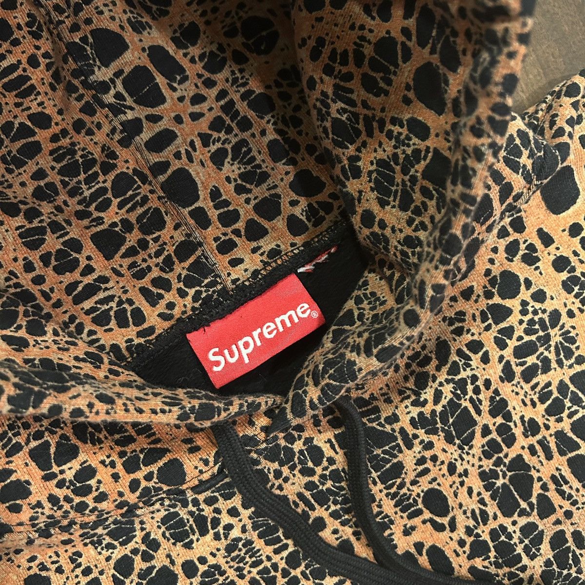 Supreme Supreme SS19 Orange Marble Hoodie Size M Size US M / EU 48-50 / 2 - 8 Thumbnail