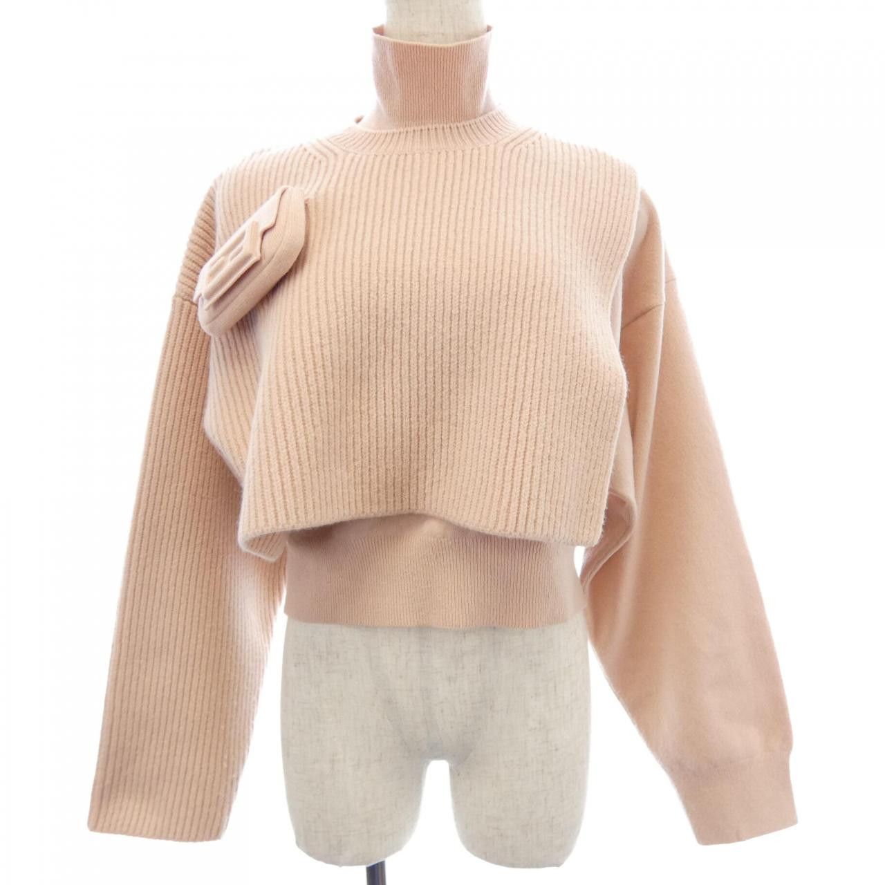 Fendi Fendi Fendi Cashmere Blend Knit Ensemble Textile Tops FZX901AMDA DUTY FREE for USA Size ONE SIZE - 1 Thumbnail
