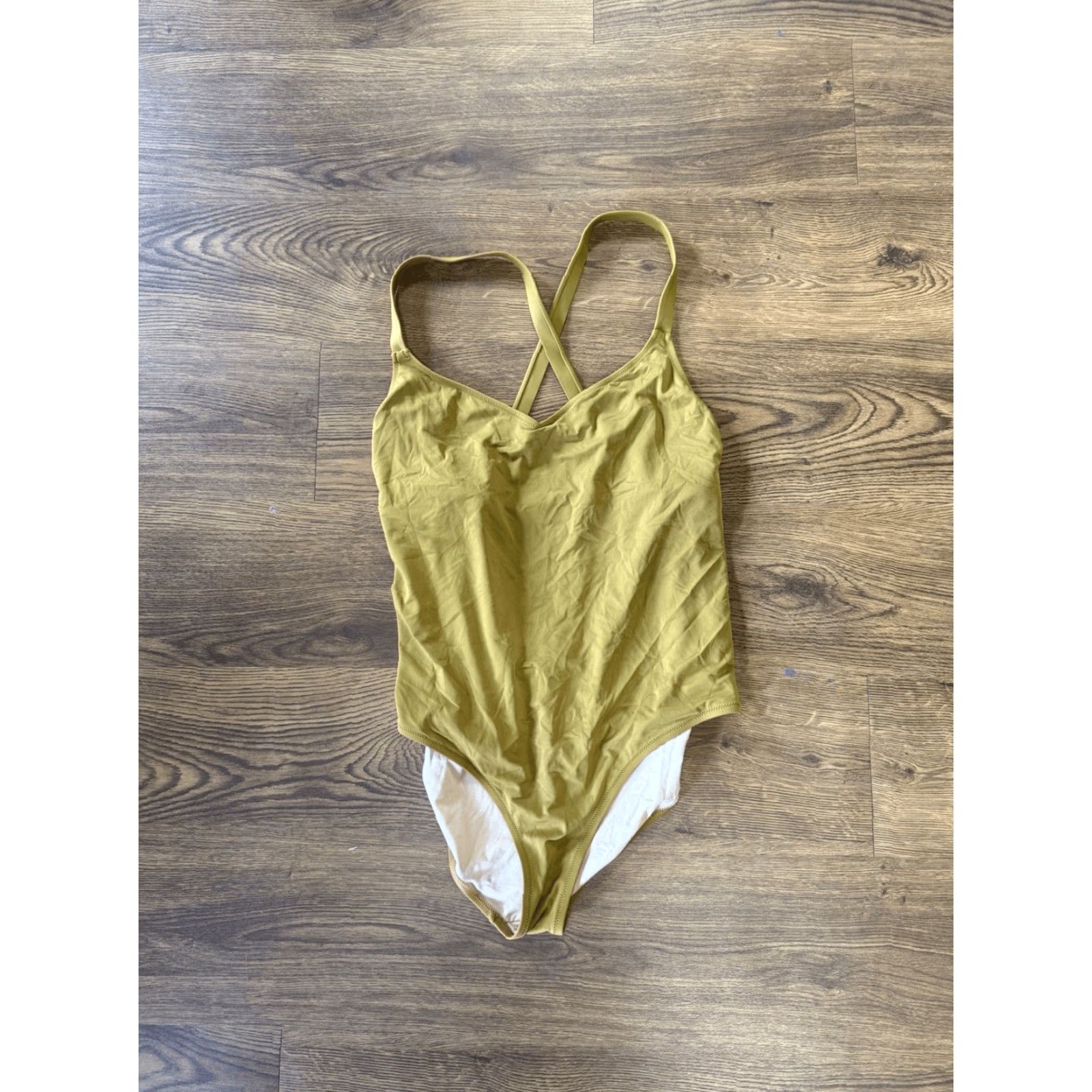 Madewell Madewell Womens Yellow One Piece Swimsuit Sleeveless Plus Size 2X Size ONE SIZE - 2 Thumbnail