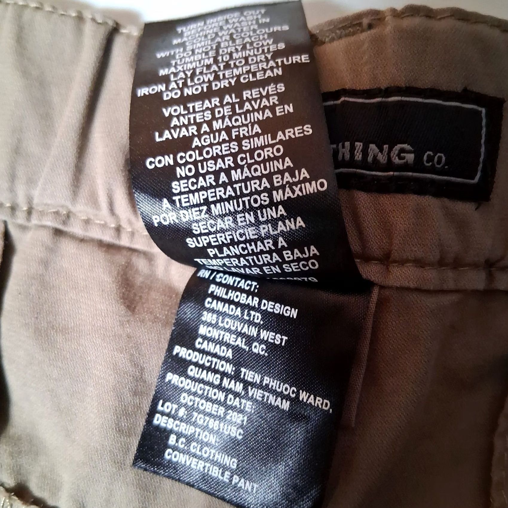Vintage BC Clothing Co Convertible Pants Khaki Cargo Utility Hiking Hike Camp Mens 32x30 Size US 32 / EU 48 - 6 Thumbnail