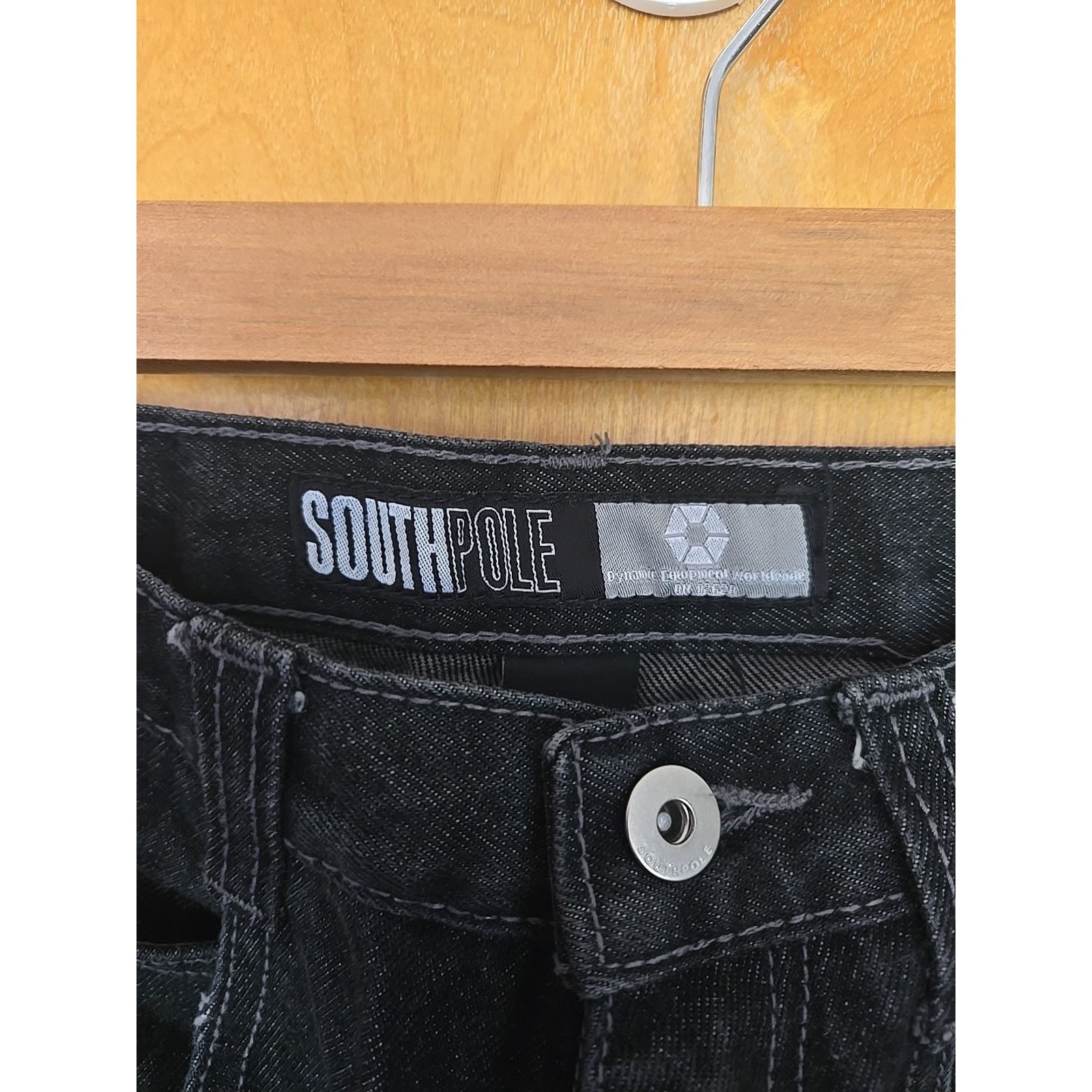 Southpole Vintage Southpole Jeans Mens 32x32 Black Baggy Grunge Y2K Size US 32 / EU 48 - 7 Thumbnail