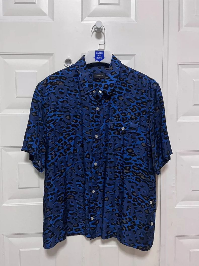 Undercover Blue Leopard Print Short Sleeve Shirt Size US M / EU 48-50 / 2 - 1 Thumbnail