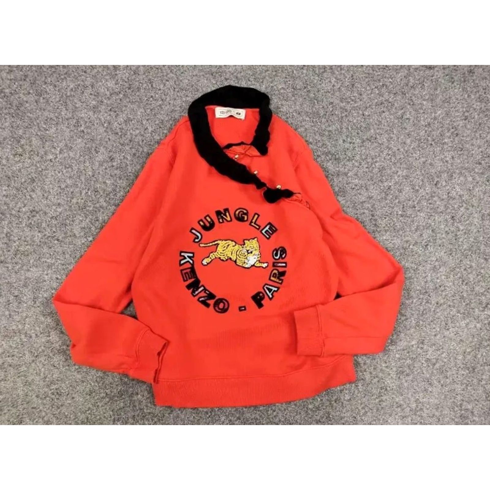 Kenzo KENZO x H&M Sweatshirt Women's Orange Logo Jungle Paris Big Logo Crew Neck Long Sleeve M Vintage No Size M / US 6-8 / IT 42-44 - 5 Thumbnail