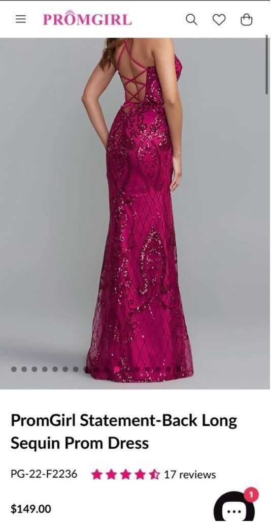 Propper Women's PromGirl Pink Sequin Prom Dress Size 4 Size S / US 4 / IT 40 - 3 Thumbnail