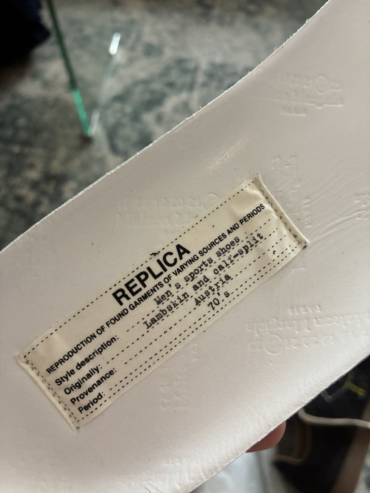 Maison Margiela Replica Paint Splatter Leather Sneakers Size US 10 / EU 43 - 12 Thumbnail