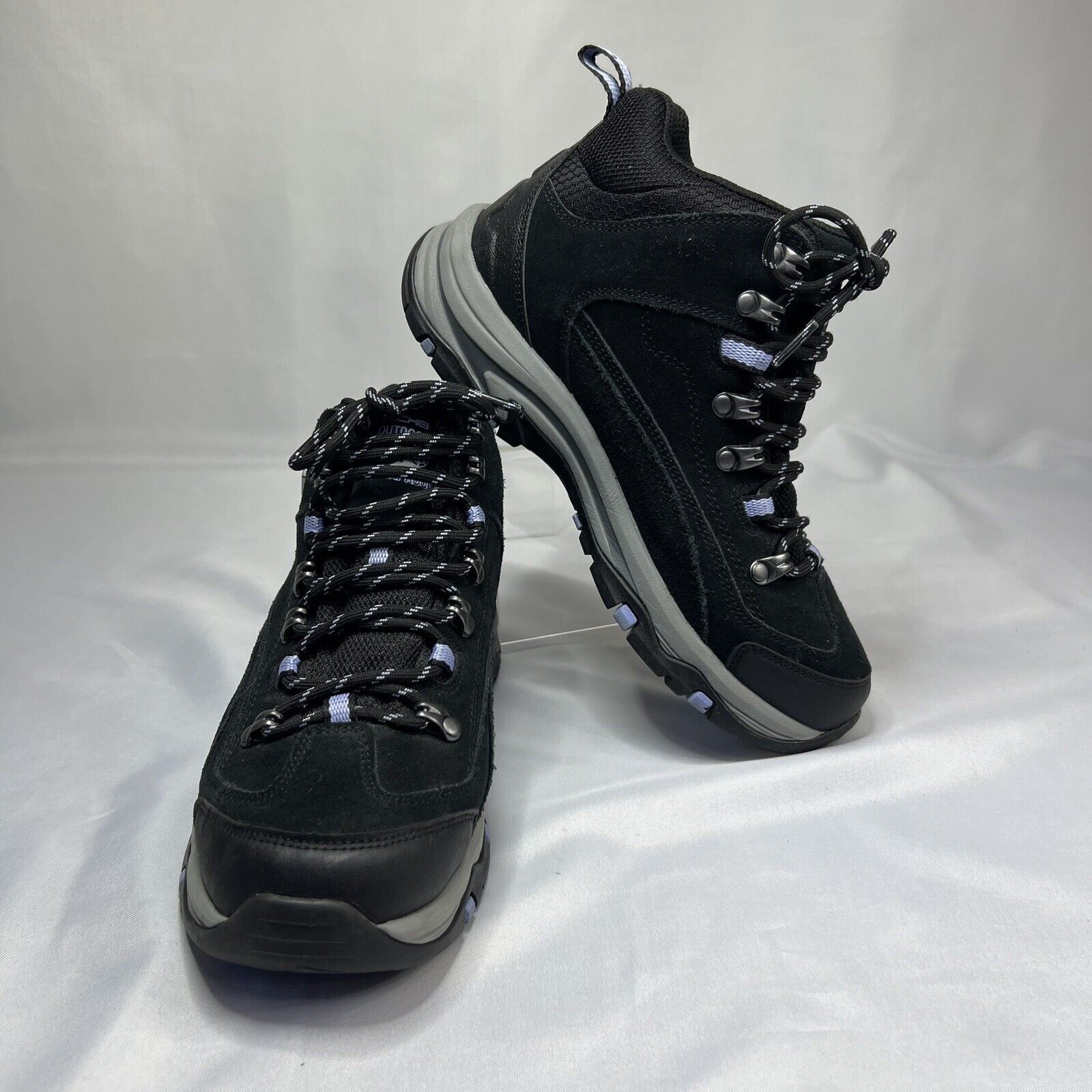 SKECHERS Women’s Skechers Alpine Trail Black Memory Foam Boots Sz 6.5 Size US 6.5 / IT 36.5 - 2 Thumbnail