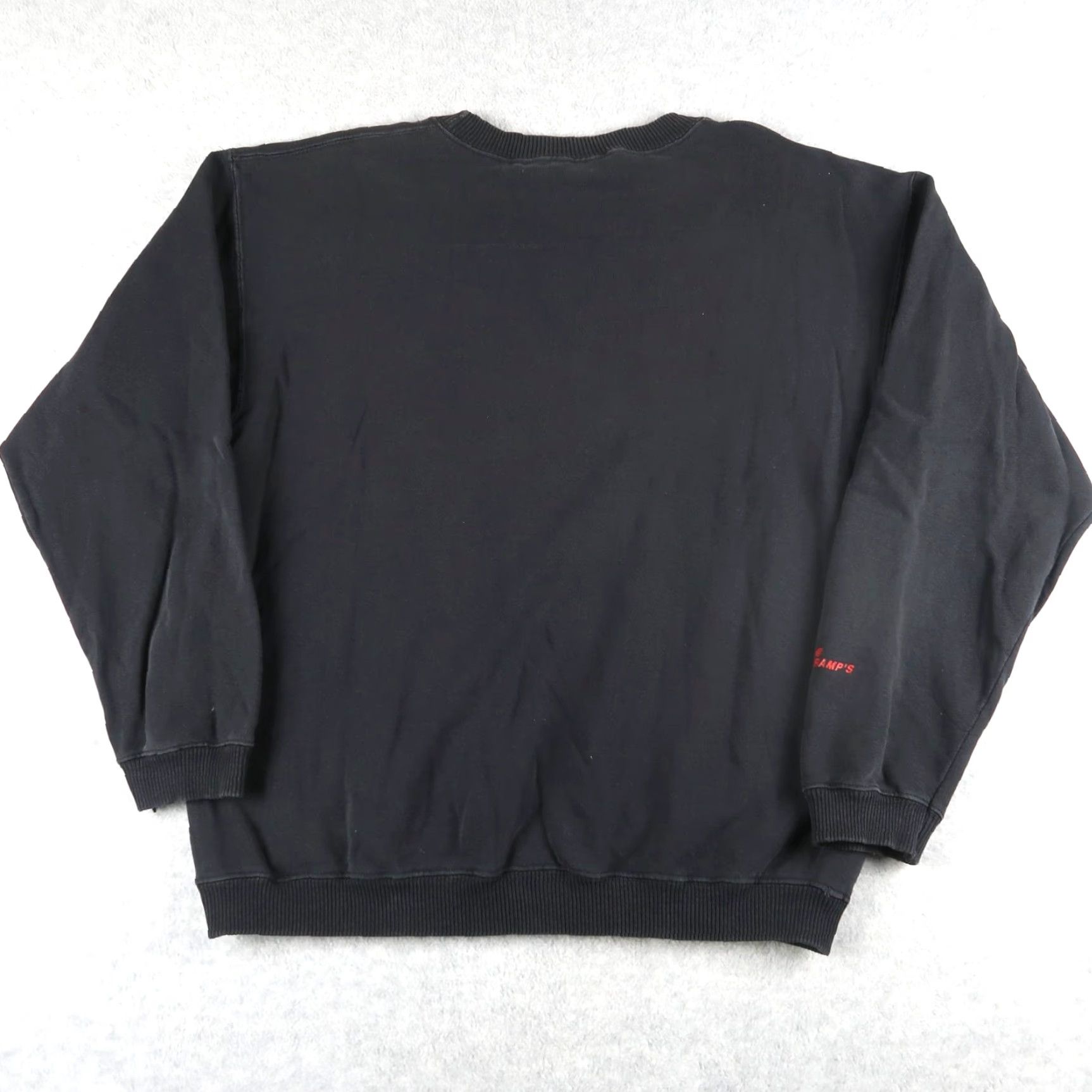 Vintage Vintage 90s Todd Tramp's Gym Bodybuilding Sweatshirt Size L Black Made Canada Size L / US 10 / IT 46 - 2 Thumbnail