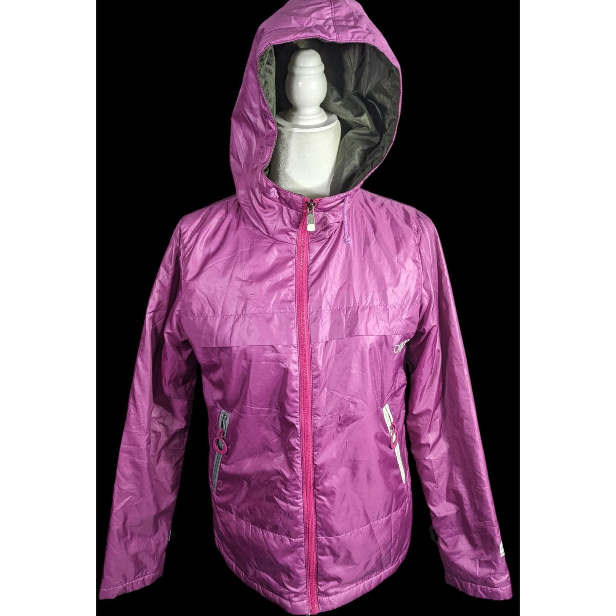 Orage Orage Womens Purple Hooded Ski Jacket Lightweight Waterproof Size S / US 4 / IT 40 - 1 Thumbnail