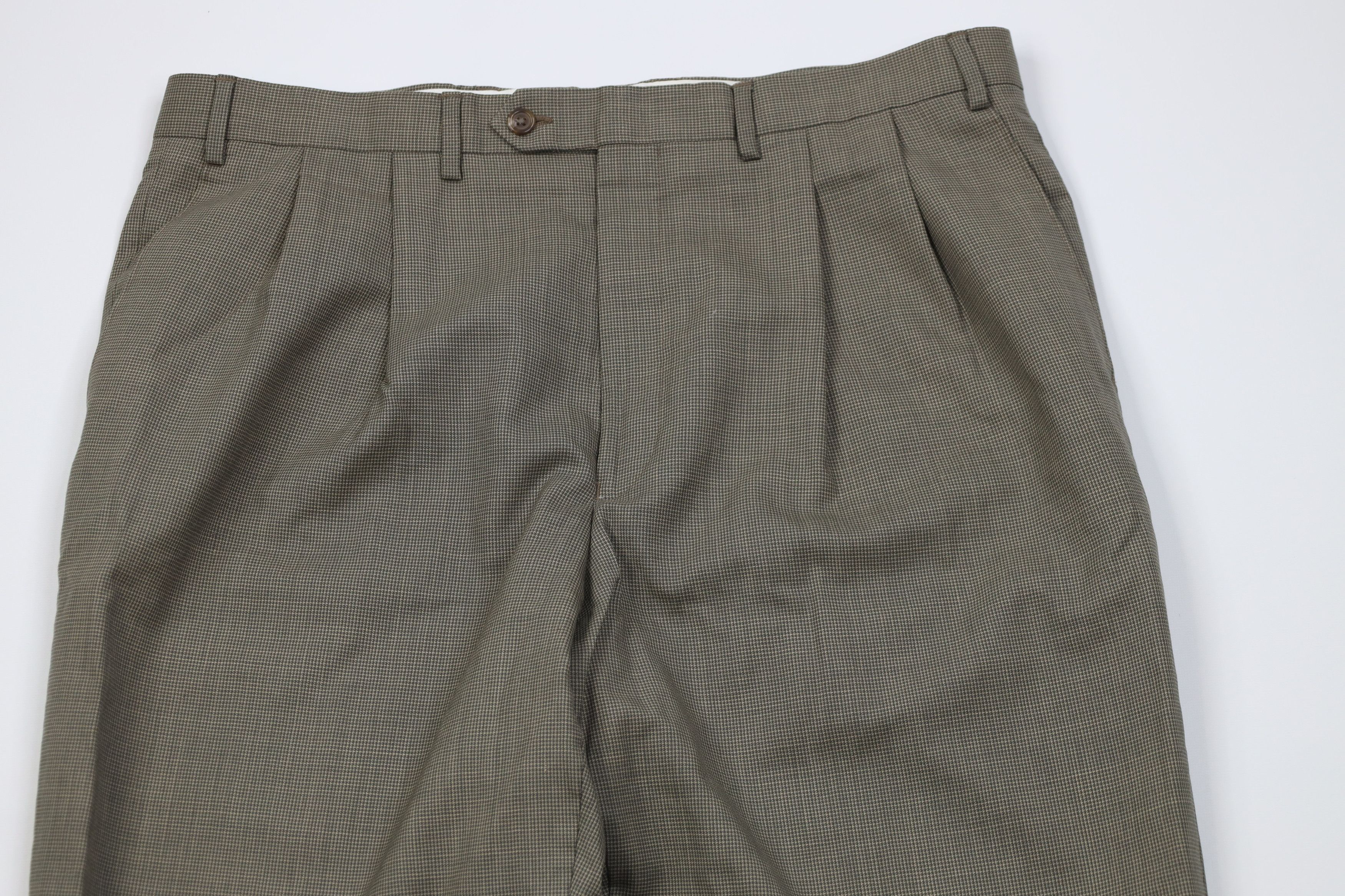 Polo Ralph Lauren Vintage 90s Ralph Lauren Wool Knit Wide Leg Chino Pants Size US 38 / EU 54 - 2 Thumbnail