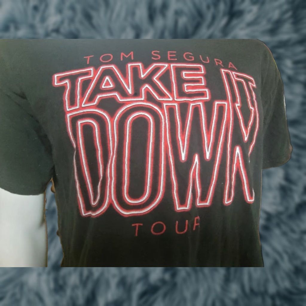 Vintage VINTAGE Tom Segura Take It Down 2019 Tour T Shirt XL Comedy Your Moms House Two Bears Shirt Mens Black Cotton Graphic Tee Size US XL / EU 56 / 4 - 1 Thumbnail
