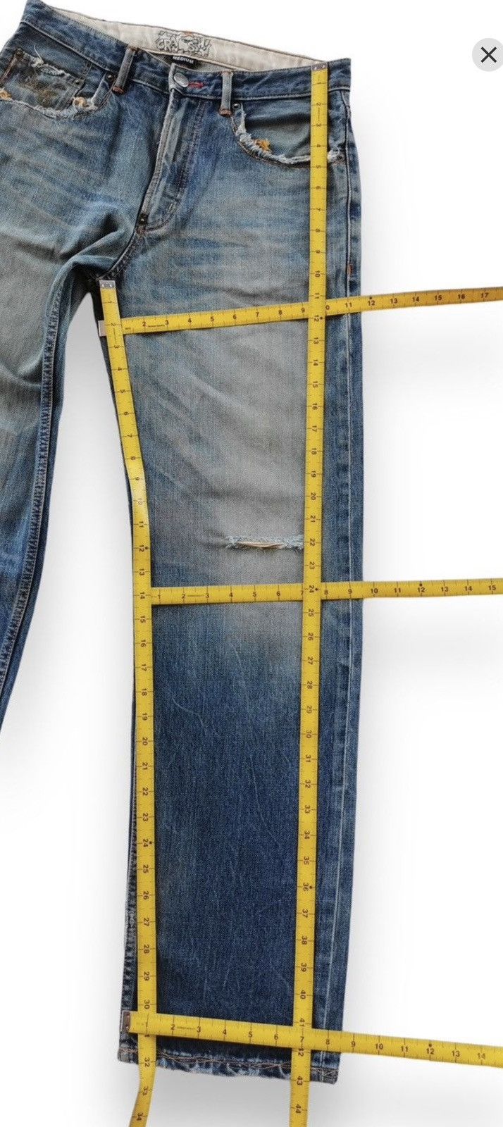 Japanese Brand × Paul Smith × Paul Smith Red Ear Paul Smith Red Ear Selvedge & Crash Crook Selvedge Size US 30 / EU 46 - 24 Thumbnail