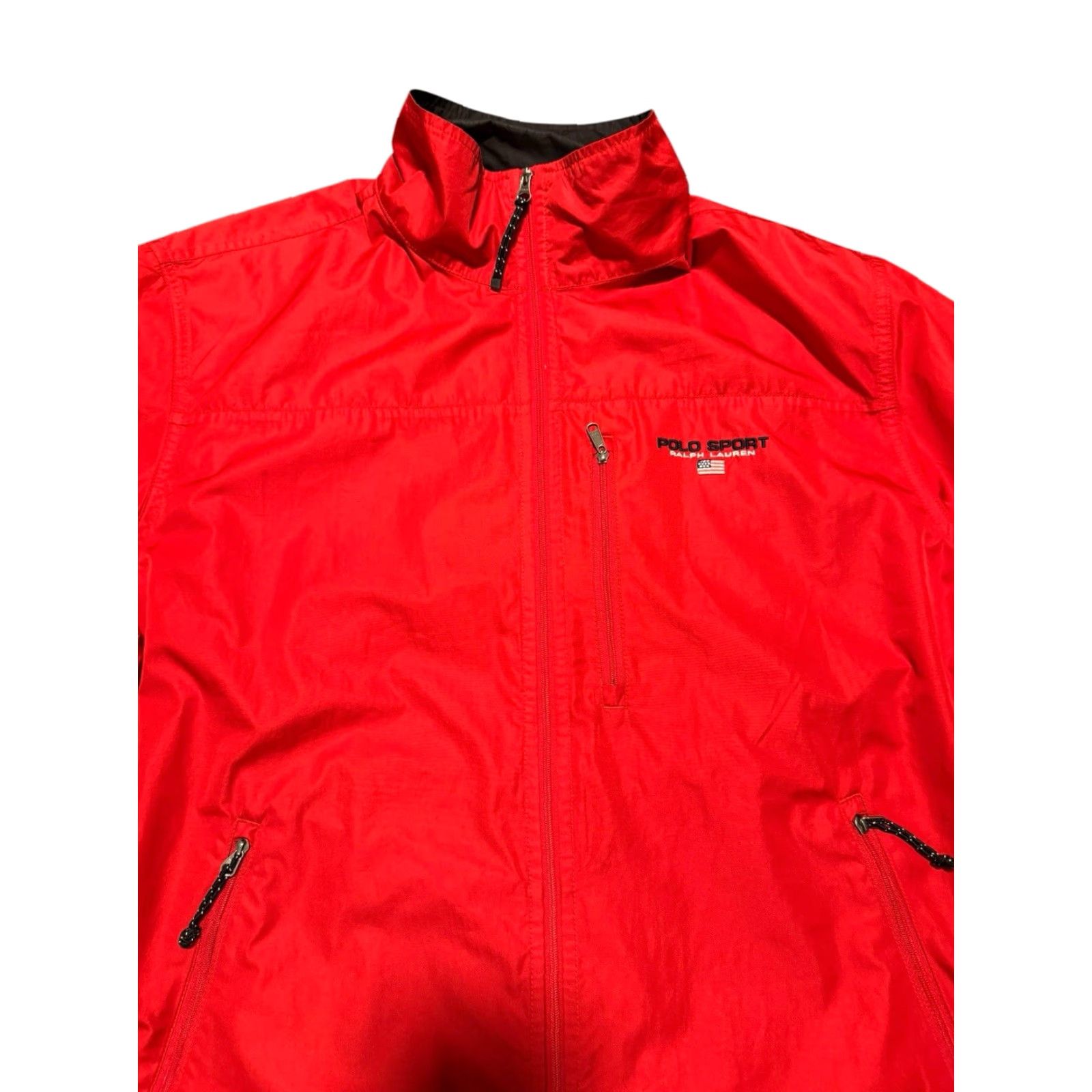 Vintage VINTAGE POLO SPORT Jacket Full Zip USA Flag Red M Men Bomber Streetwear 90s Size US M / EU 48-50 / 2 - 5 Thumbnail