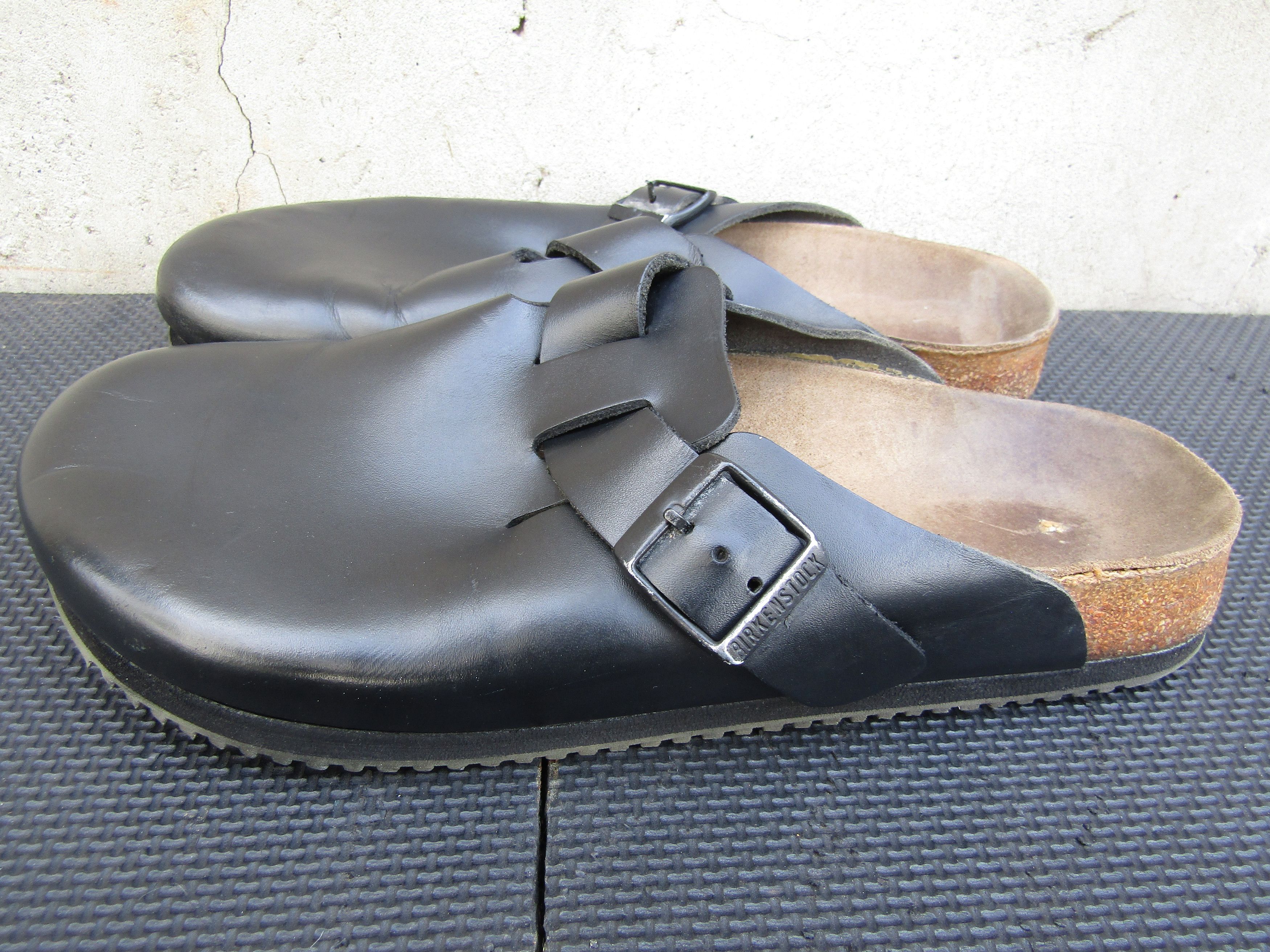Birkenstock Birkenstock Men’s Boston Leather Clog Black Europe Size US 9 / EU 42 - 6 Thumbnail