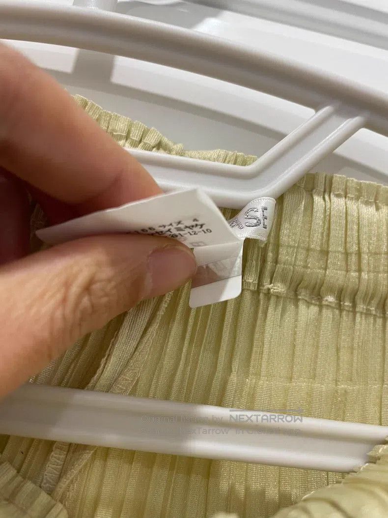Issey Miyake Issey Miyake Light Yellow Pleated Long Pants Size 26" / US 2 / IT 38 - 4 Thumbnail