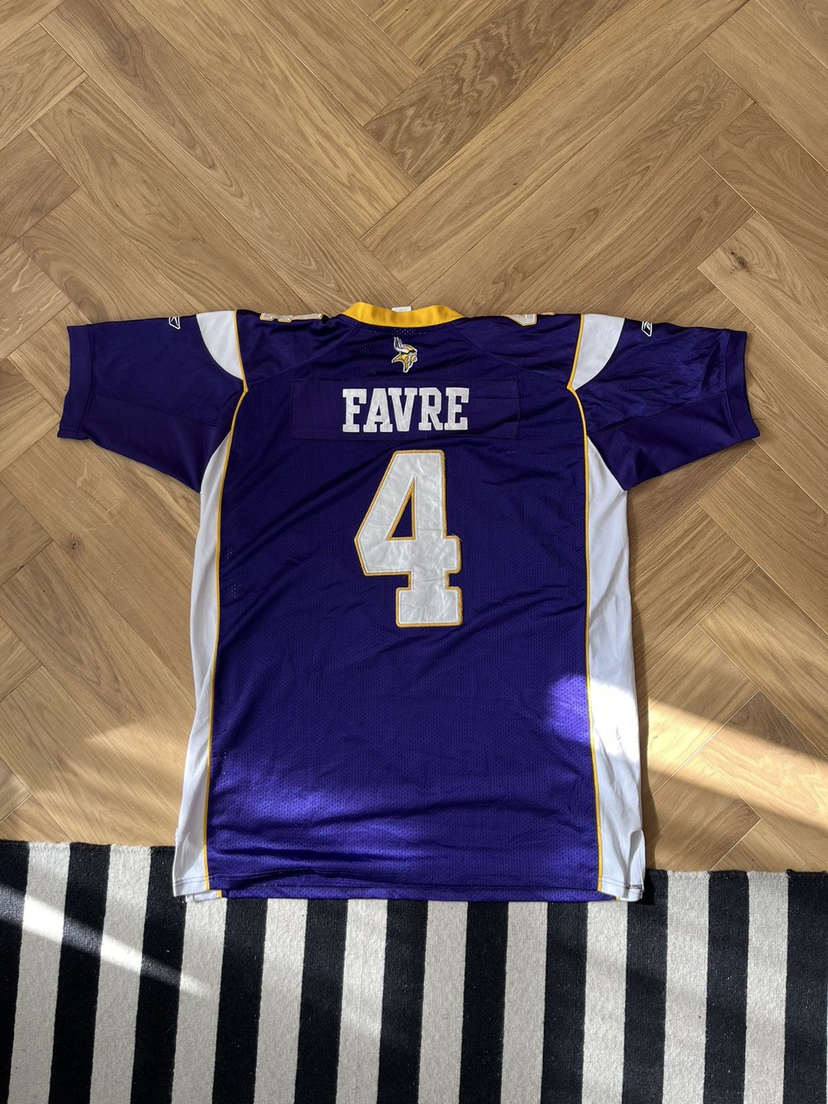 Reebok Minnesota Vikings #4 Brett Favre Reebok On-Field Jersey Size US XXL / EU 58 / 5 - 6 Thumbnail