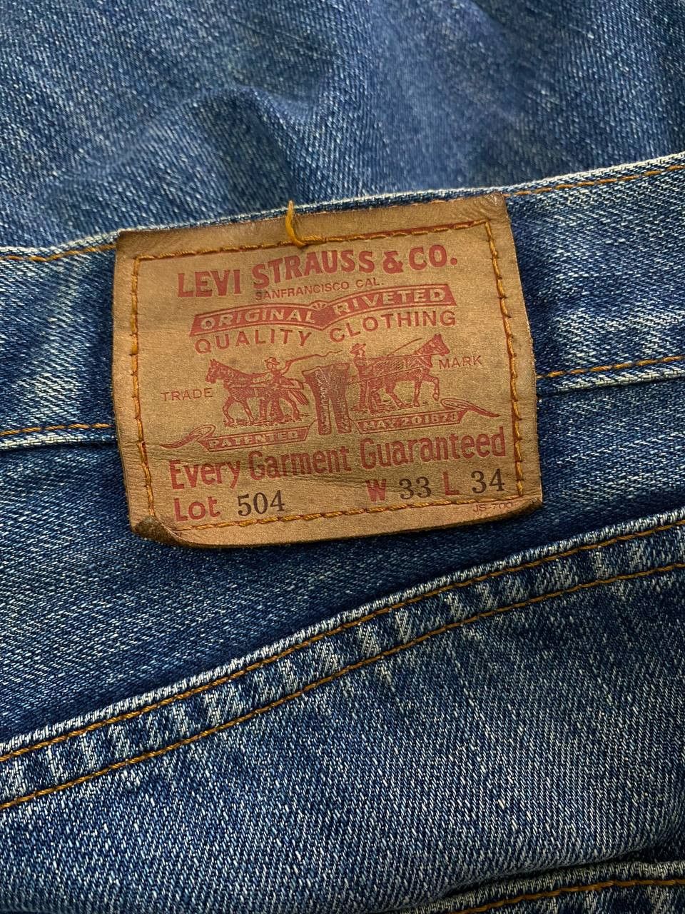 vintage levis 504 very nice design denim