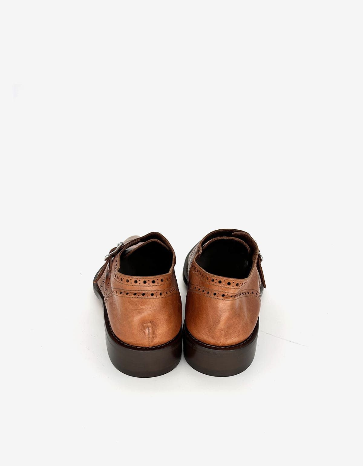 Balenciaga Balenciaga Marron Caramel Calf Leather Monk Size US 11 / EU 44 - 3 Thumbnail