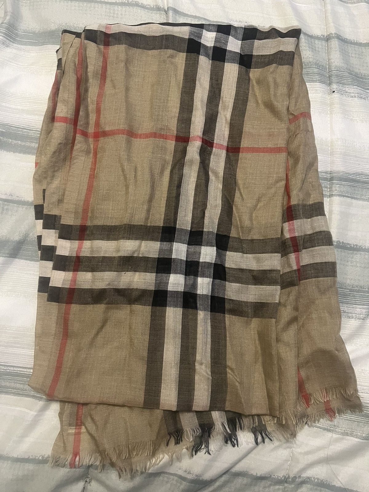 image of Burberry Scarf in Beige, Men's