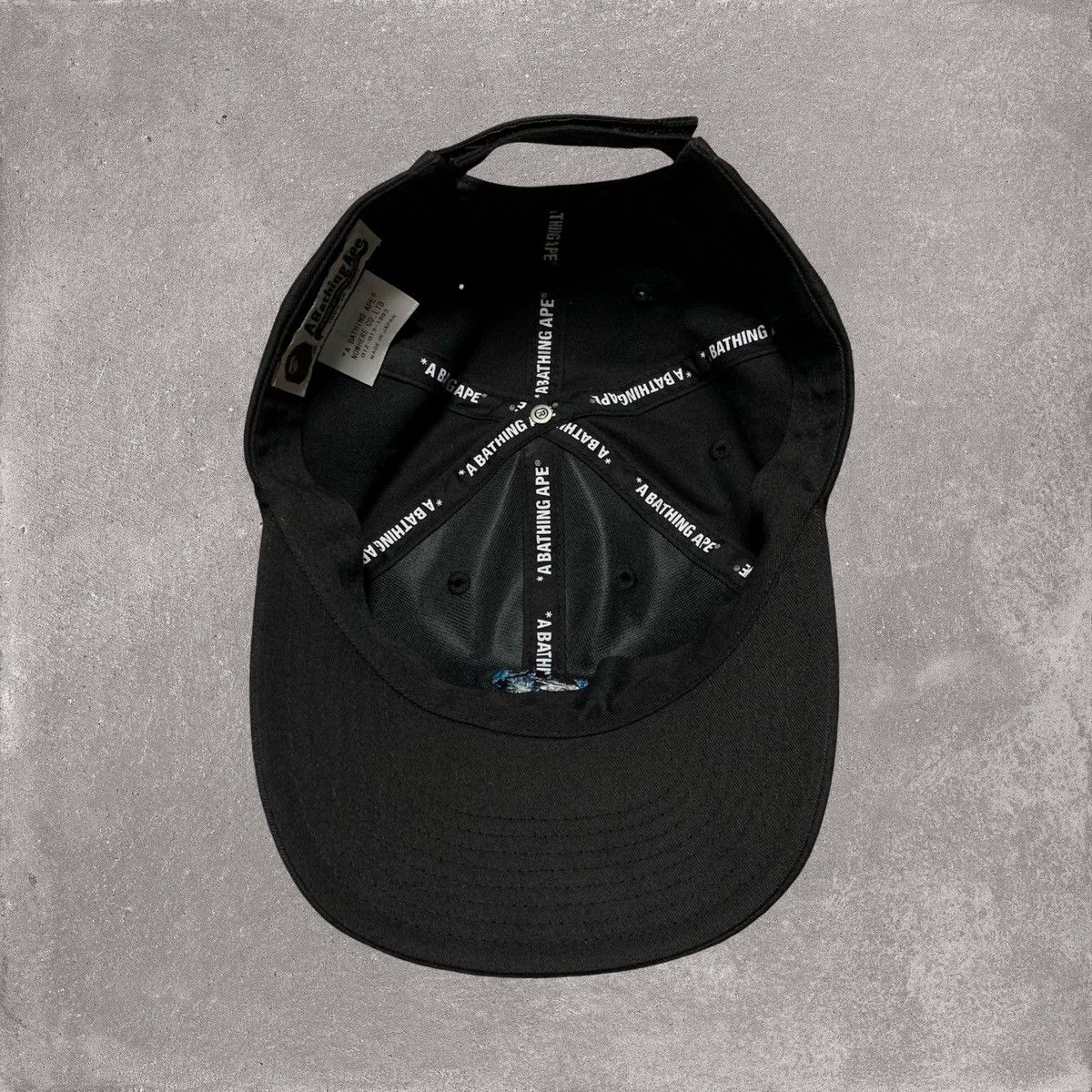 Bape Bape Cap Blue ABC Camo Black Hat A Bathing Ape Size ONE SIZE - 5 Thumbnail