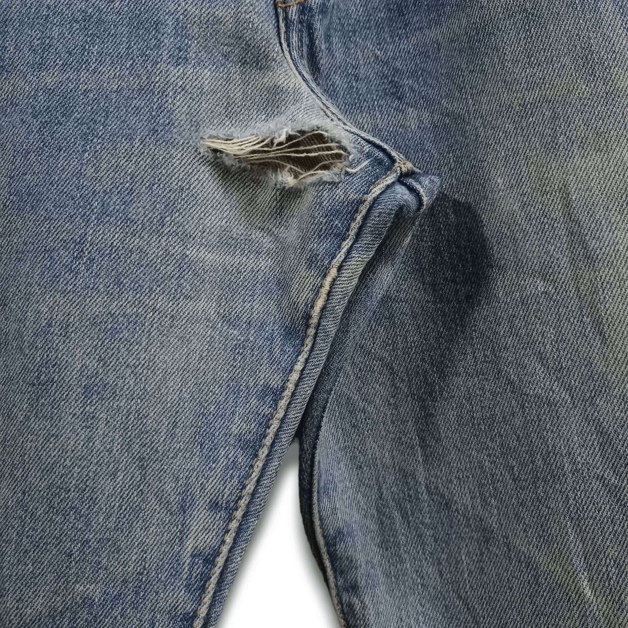 Levi's Vintage 90s Levis 501 Blue Wash Distressed Baggy Jeans 32x31 Size US 32 / EU 48 - 5 Thumbnail