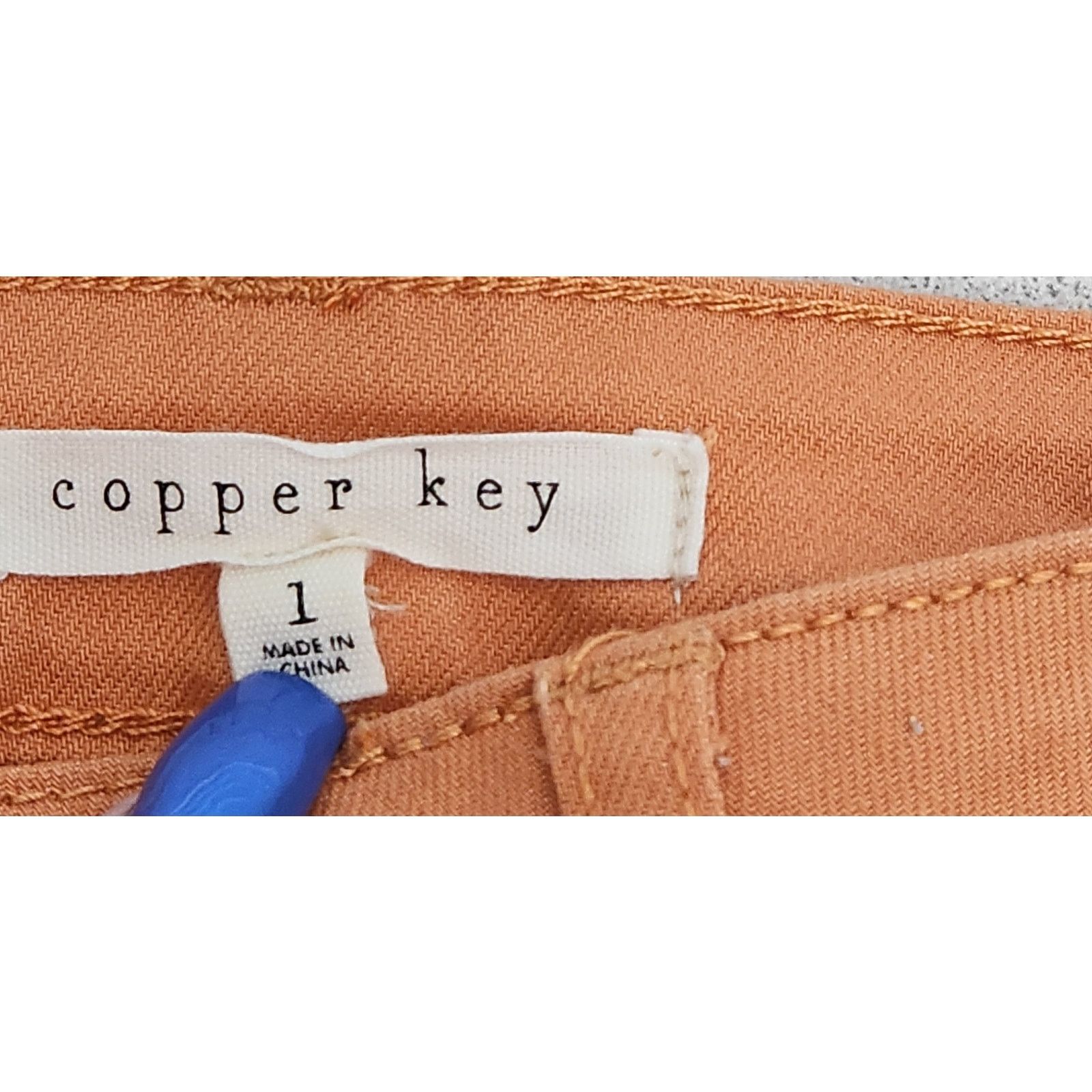 Other Copper Key Burnt Orange Skinny Jeans 1 Juniors NWTS Size 26" / US 2 / IT 38 - 4 Thumbnail