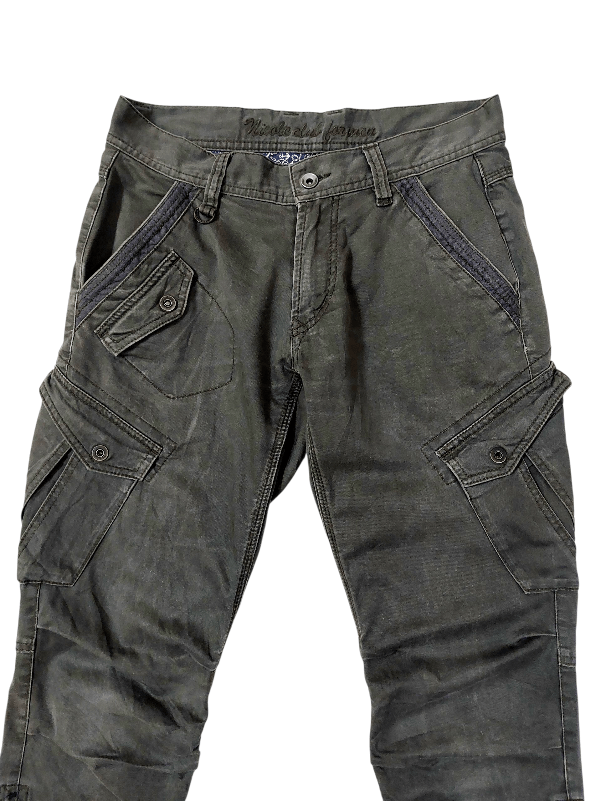 Nicole Club NCFM Multipocket Punk Tactical Pants Size US 30 / EU 46 - 3 Thumbnail