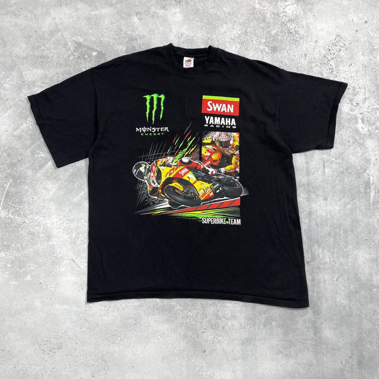Yamaha Vintage 2000s Monster Energy Swan Yamaha Racing Team T Shirt Size US XXL / EU 58 / 5 - 1 Thumbnail