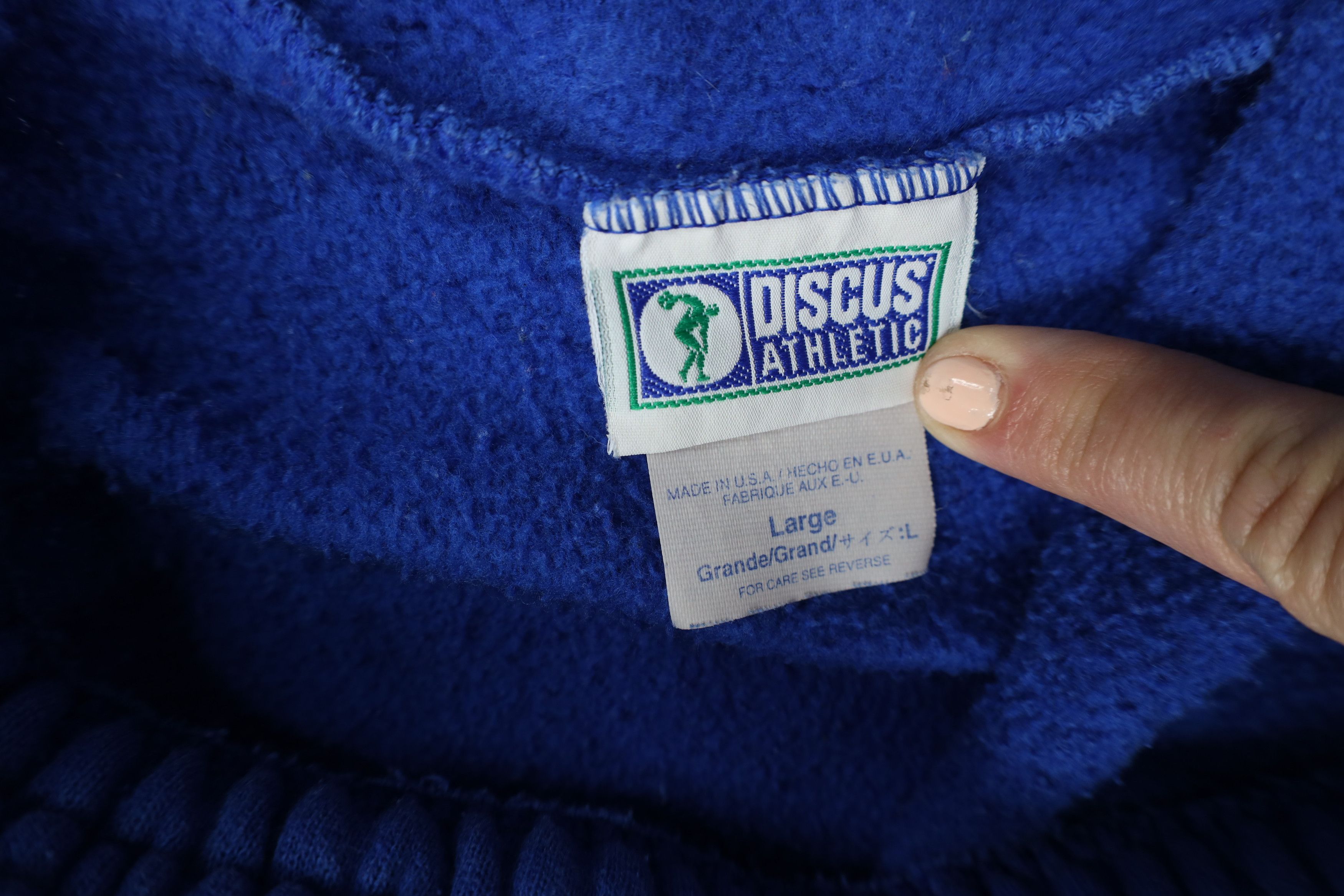 Vintage Vintage 90s Streetwear Cuffed Sweatpants Joggers Blue USA Size US 36 / EU 52 - 8 Thumbnail