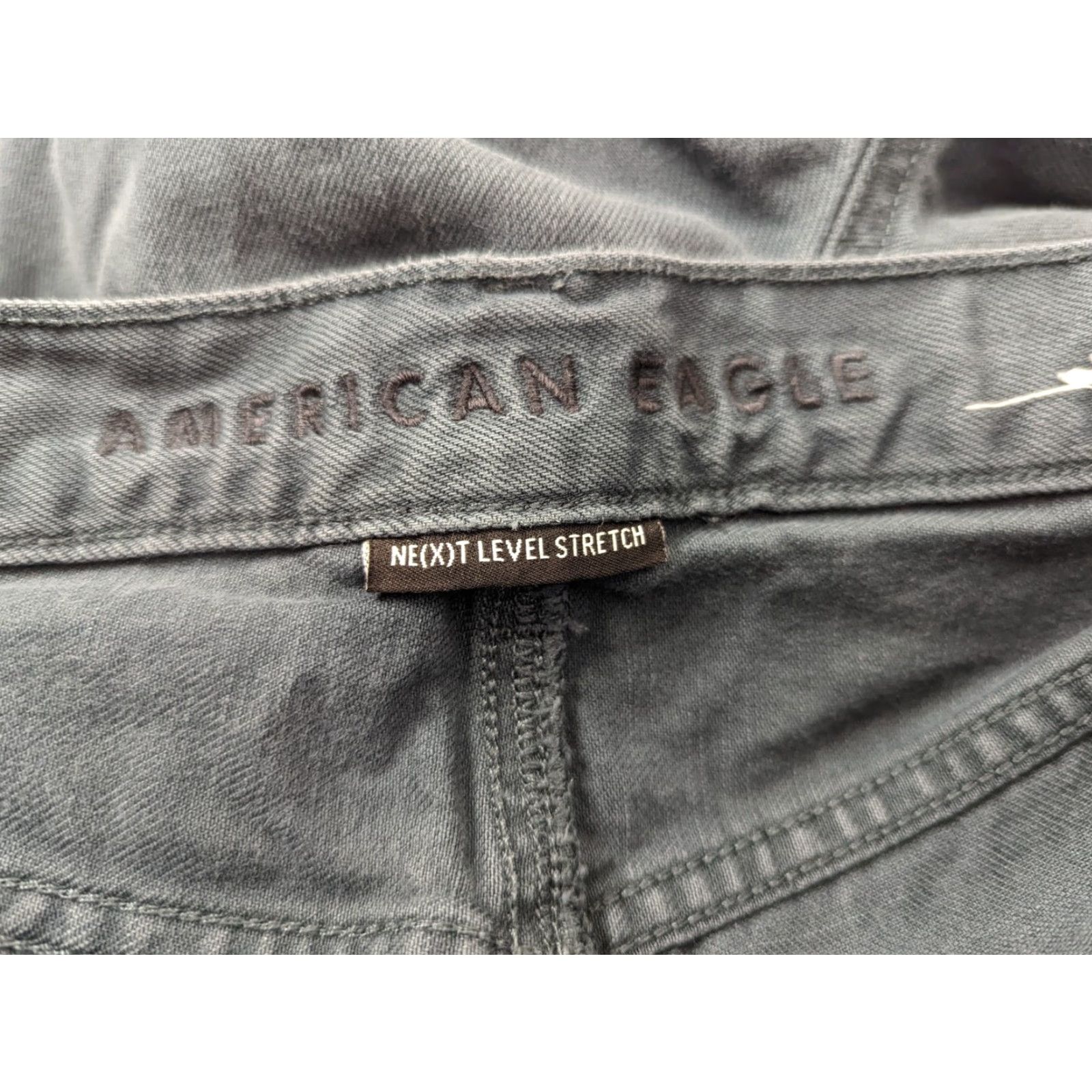 American Eagle Outfitters VINTAGE American Eagle Outfitters Women Jeans Mom Slim Stretch 8 Gray Denim High Rise 29W 27L 90s? Size 30" / US 8 / IT 44 - 4 Thumbnail