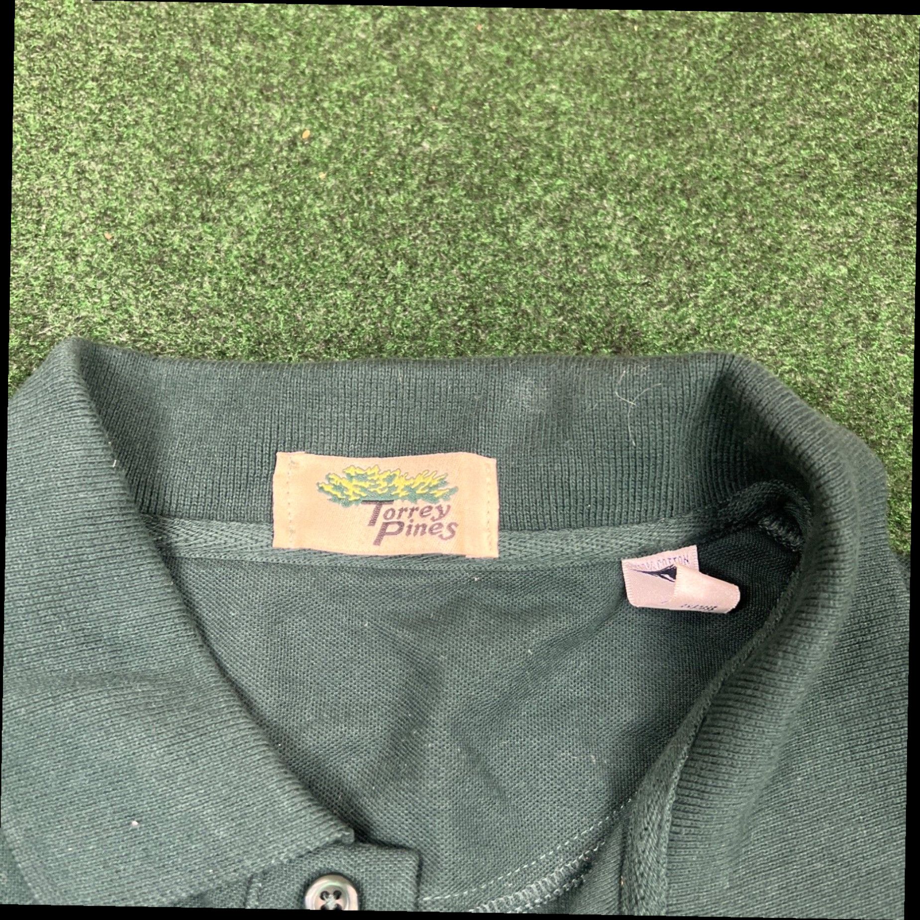 Vintage 2008 US OPEN TORREY PINES Green Golf Polo Shirt - Sz Large Fast Shipping Size US L / EU 52-54 / 3 - 4 Thumbnail
