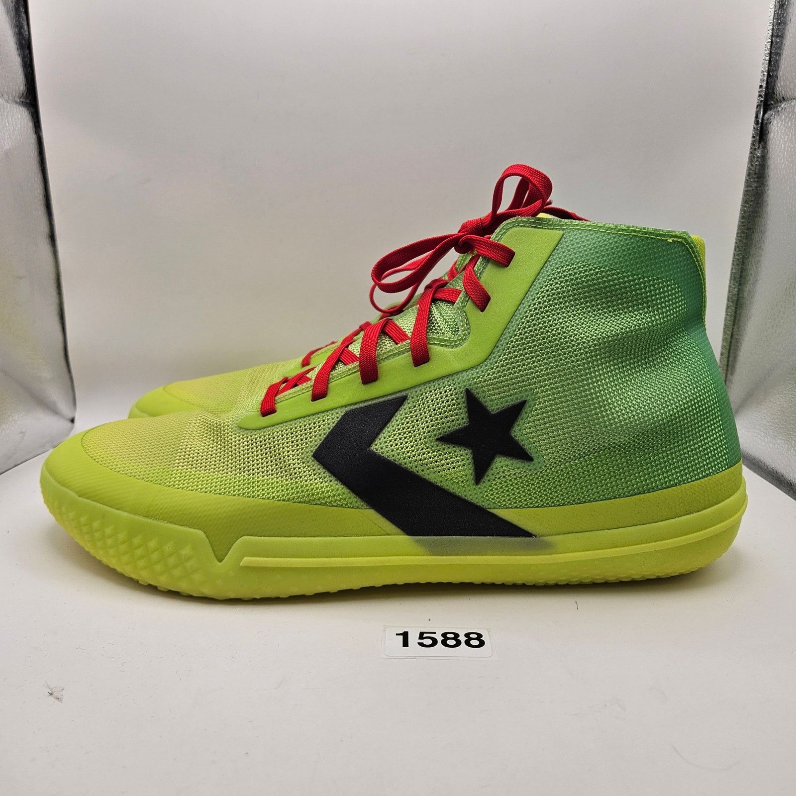 Converse CONVERSE MEN'S 16 ALL STAR PRO BB NOCTURNAL LIME VOLT 166322 Size US 15 / EU 48 - 2 Thumbnail