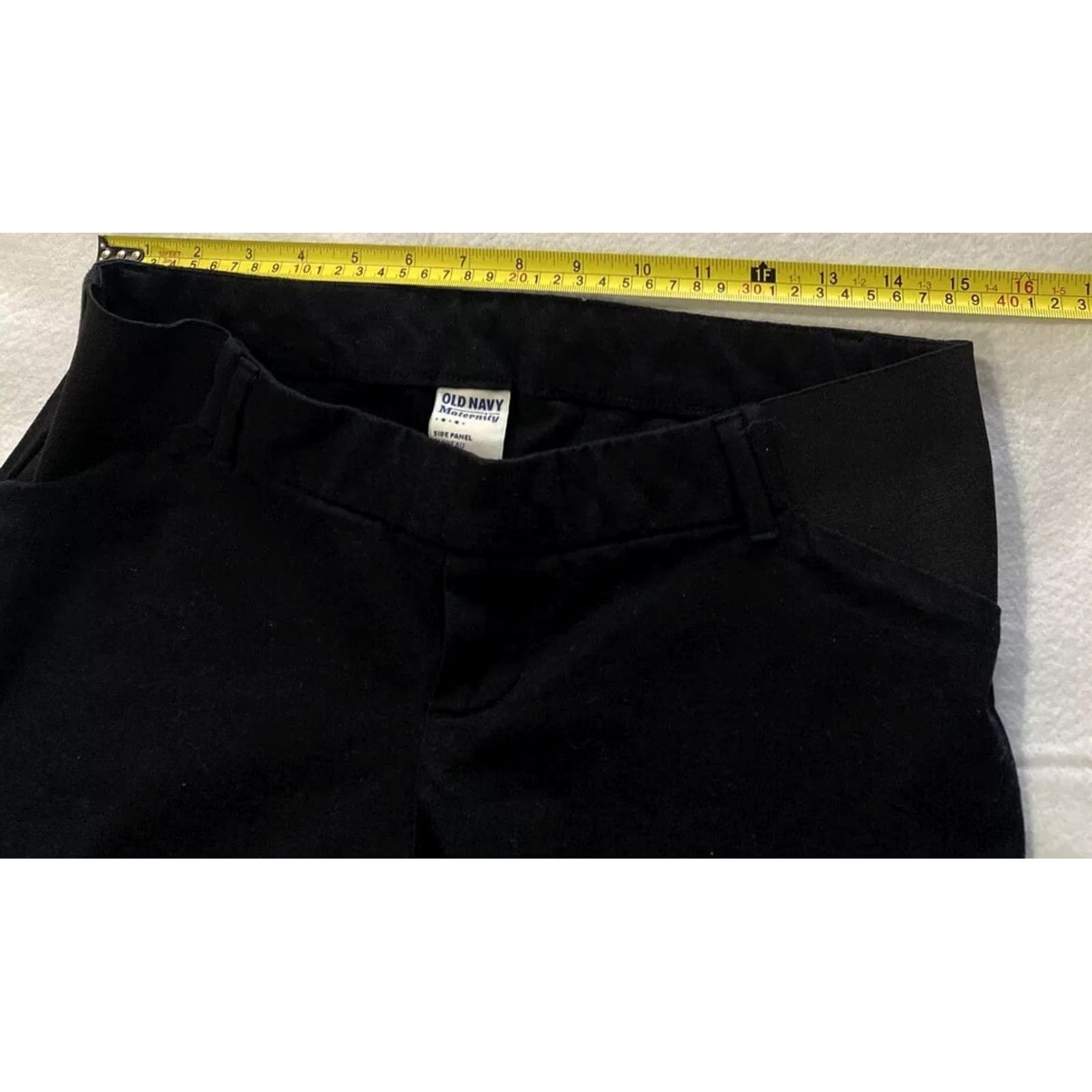 Old Navy Old Navy Chino Maternity Pants Women's Size 6 Black 23in Inseam 31in Waist Womens Size 28" / US 6 / IT 42 - 6 Thumbnail