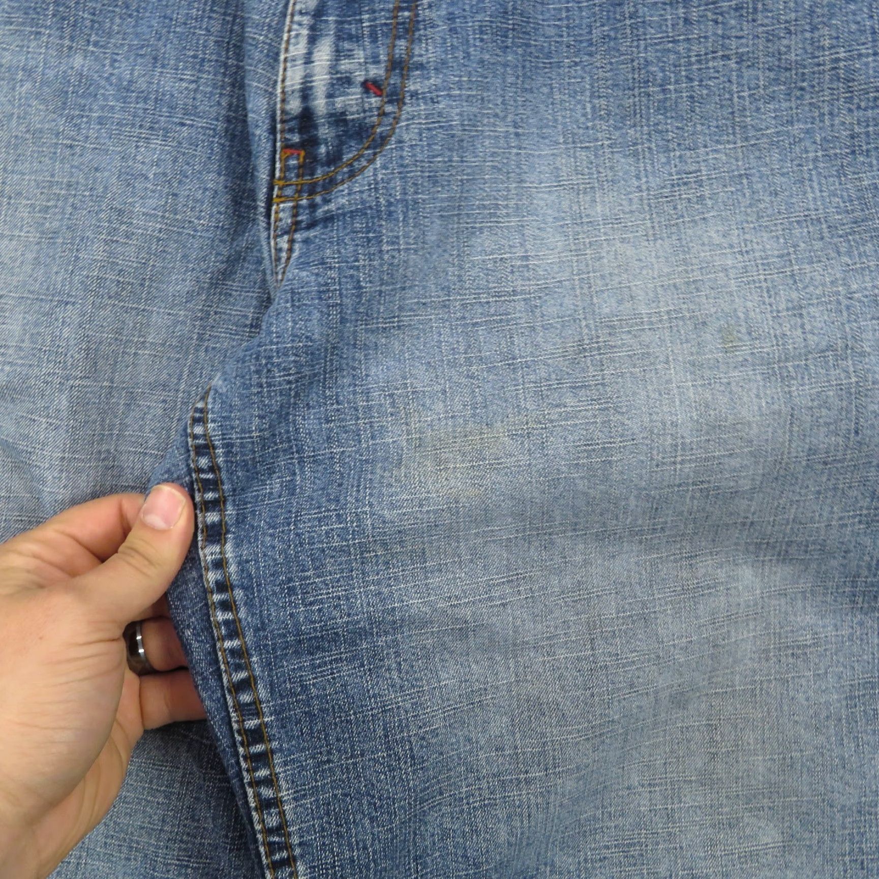 Vintage VTG US Polo Assn. Jean Shorts Men 36 Bermuda 90s Baggy Grunge Flag Denim Blue Casual Casual Size US M / EU 48-50 / 2 - 6 Thumbnail