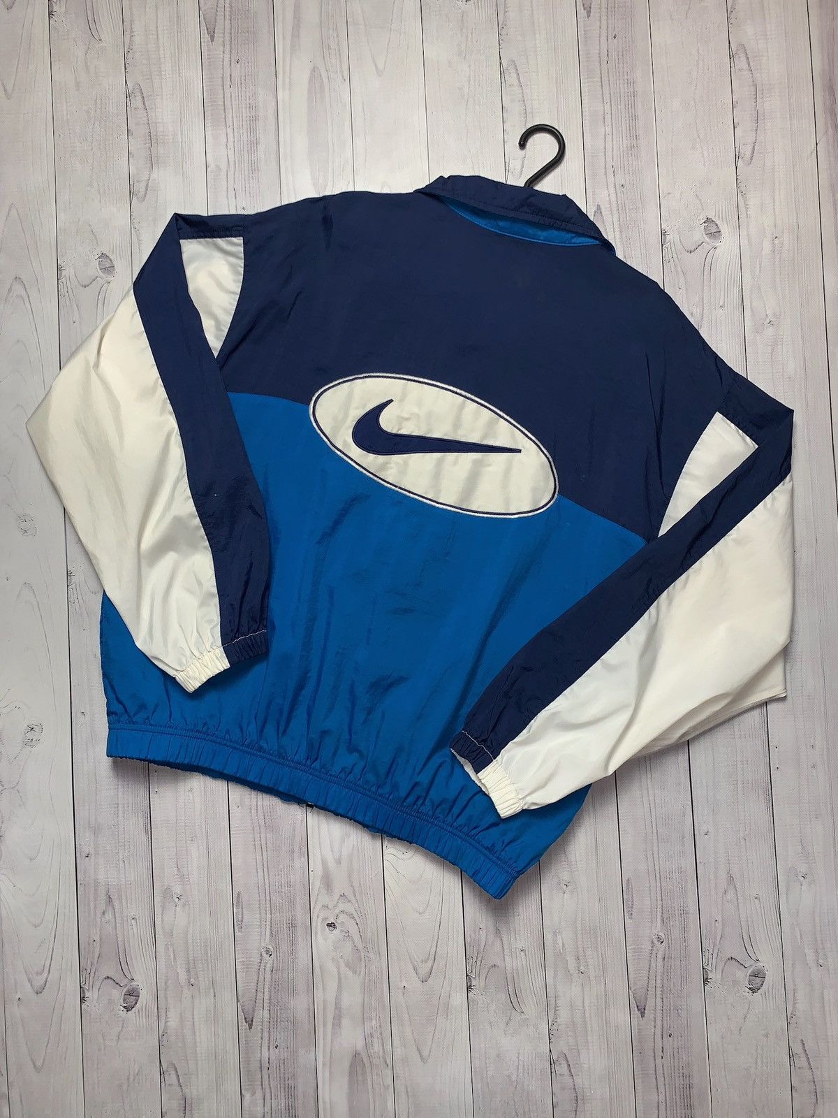 Nike × Vintage Vintage Nike big logo track jacket size L swoosh Size US L / EU 52-54 / 3 - 7 Thumbnail