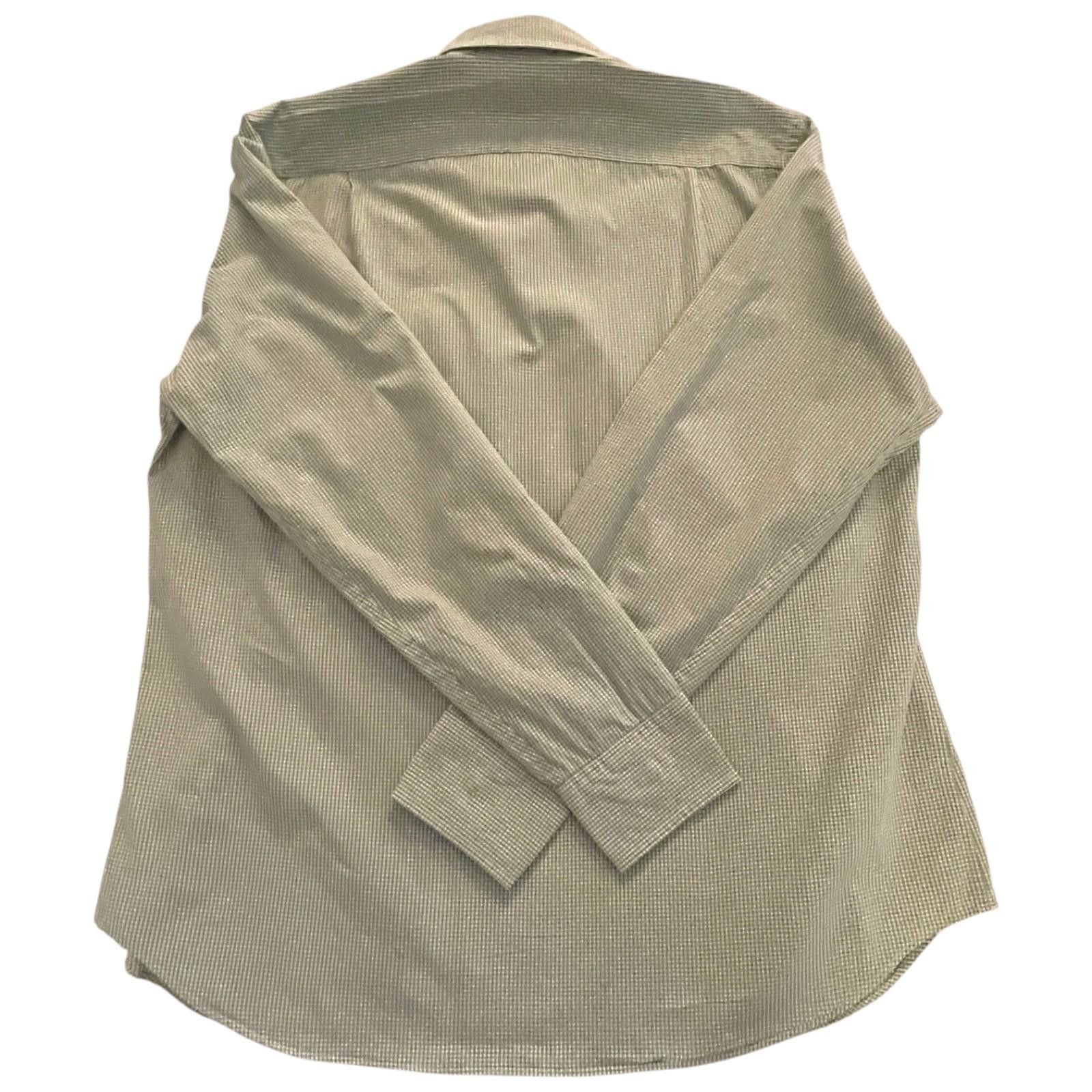 J.Crew J.Crew Mens LS Shirt Medium Olive & White Gingham Button Up Size US M / EU 48-50 / 2 - 6 Thumbnail