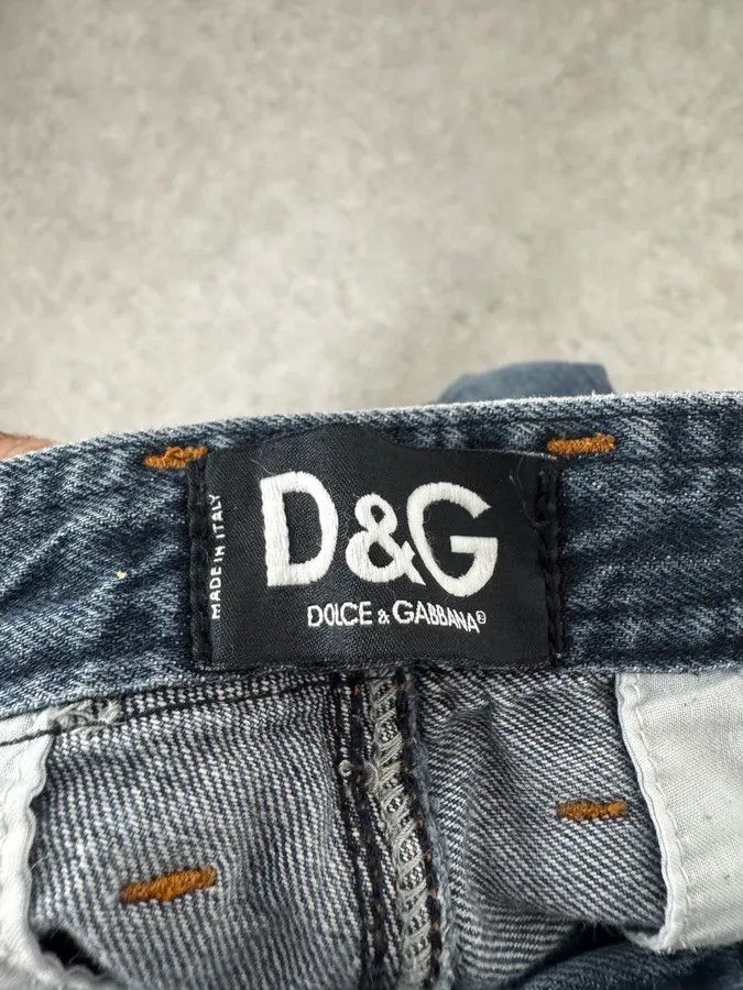 Dolce & Gabbana AW2004 Dolce & Gabbana Blue Biker Denim Jeans Size US 32 / EU 48 - 8 Thumbnail