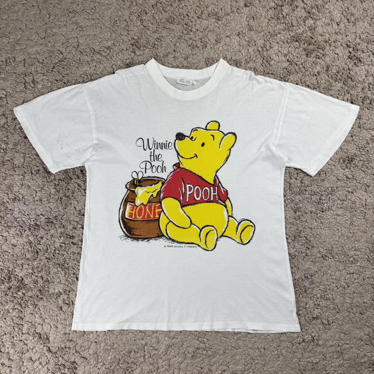 Disney Vintage Distress Winnie The Pooh Big Print T-shirt Size US L / EU 52-54 / 3 - 1 Thumbnail