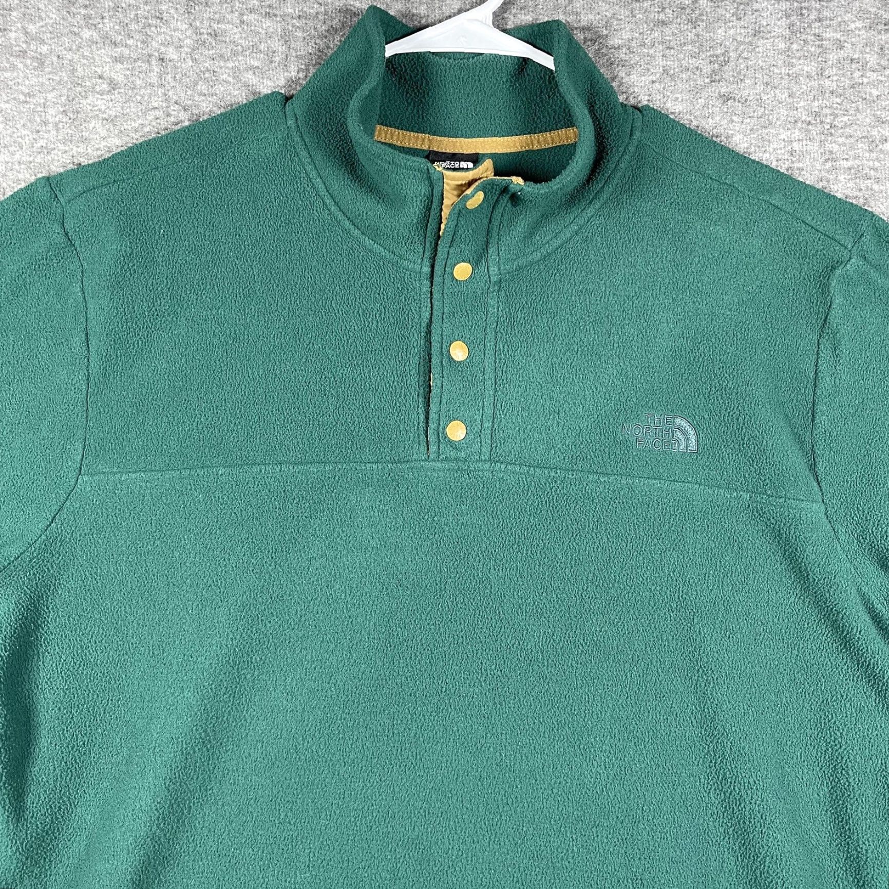 The North Face The North Face Jacket Mens XL Green Fleece Snap Neck Pullover Outdoor Hiking Size US XL / EU 56 / 4 - 2 Thumbnail