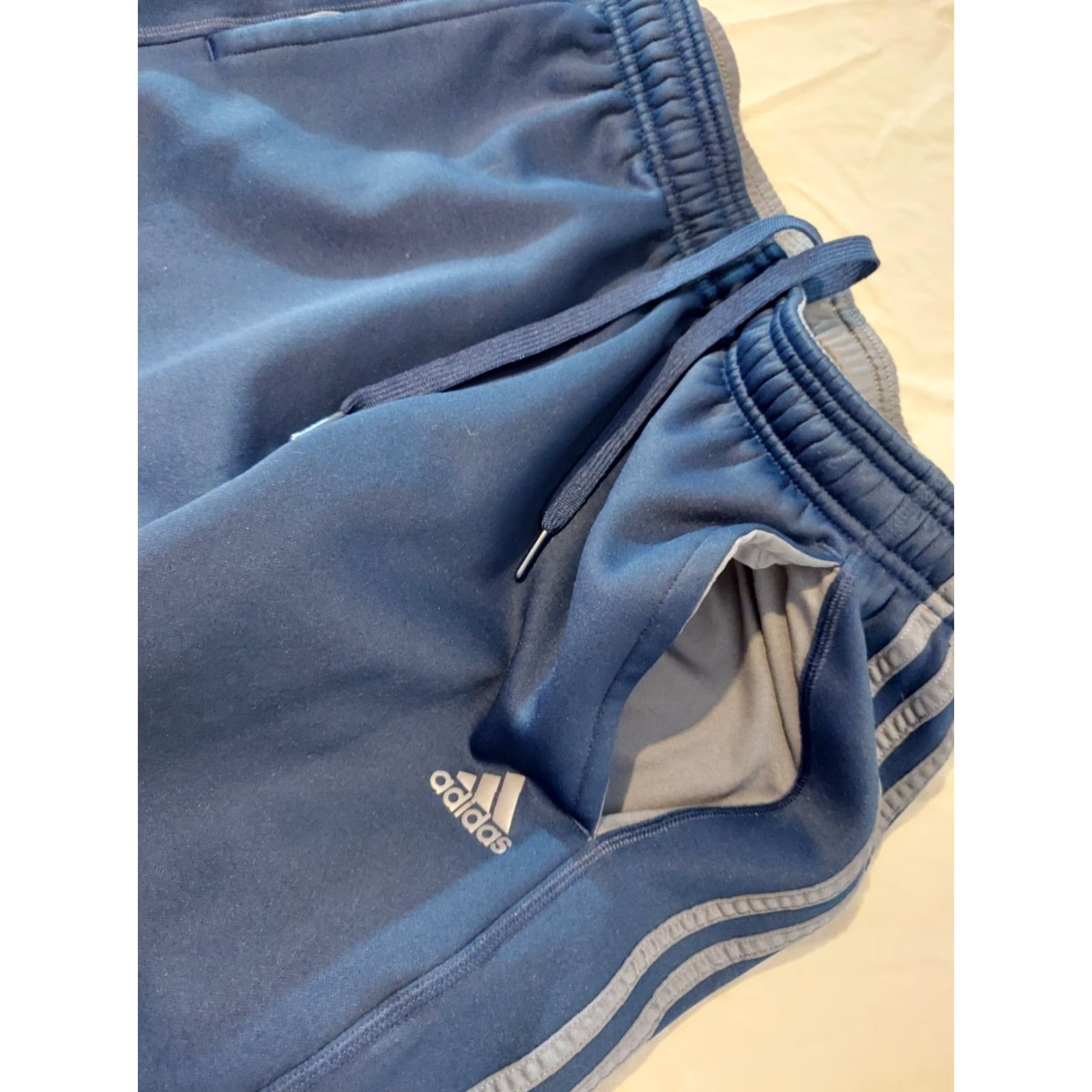 Adidas adidas Pants L Mens Navy Blue Athletic Gym Workout Sweatpants Size US 33 - 4 Thumbnail