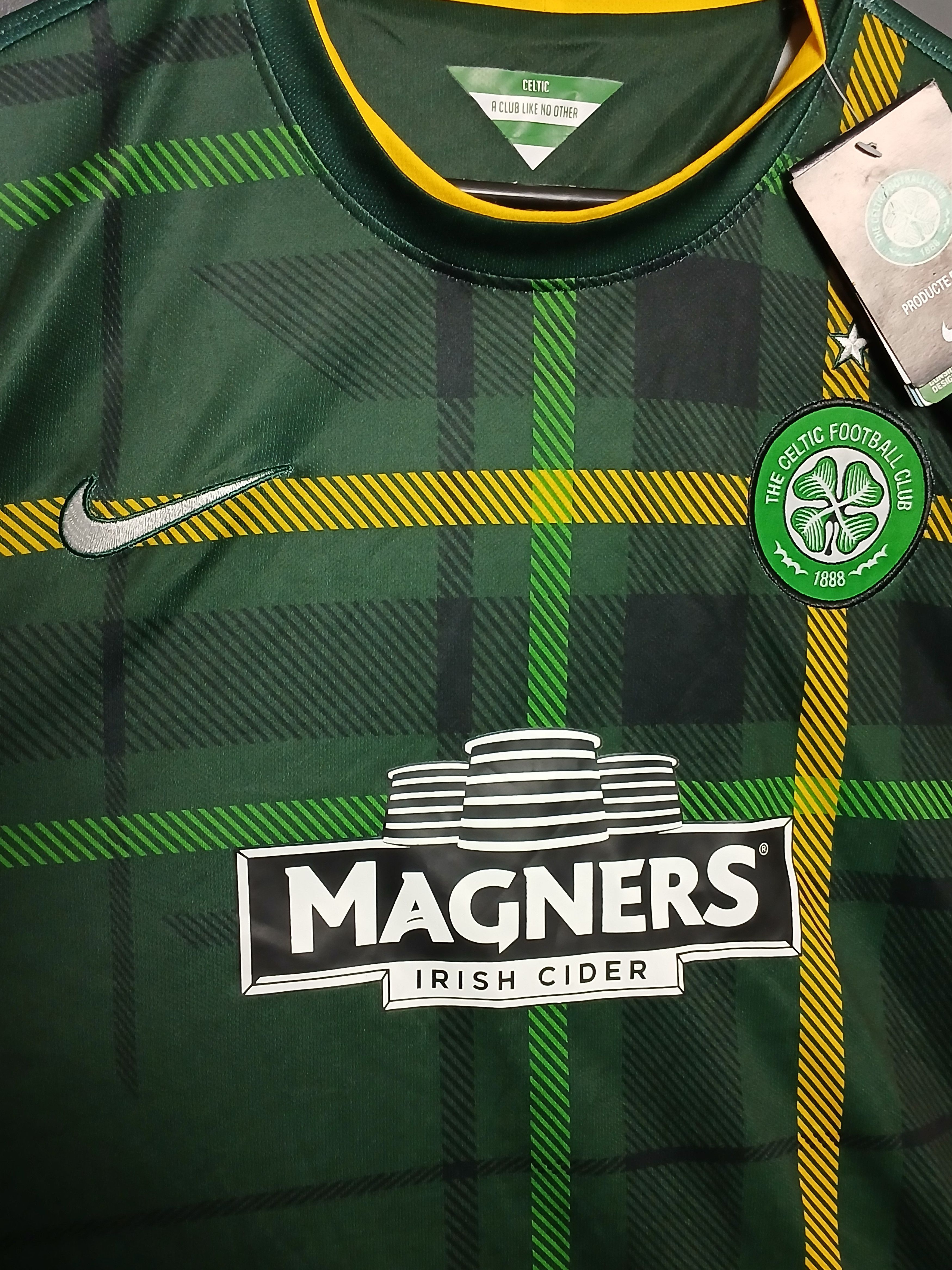 Nike Celtic 14/15 Away Football Jersey T-Shirt Size US XXL / EU 58 / 5 - 3 Thumbnail