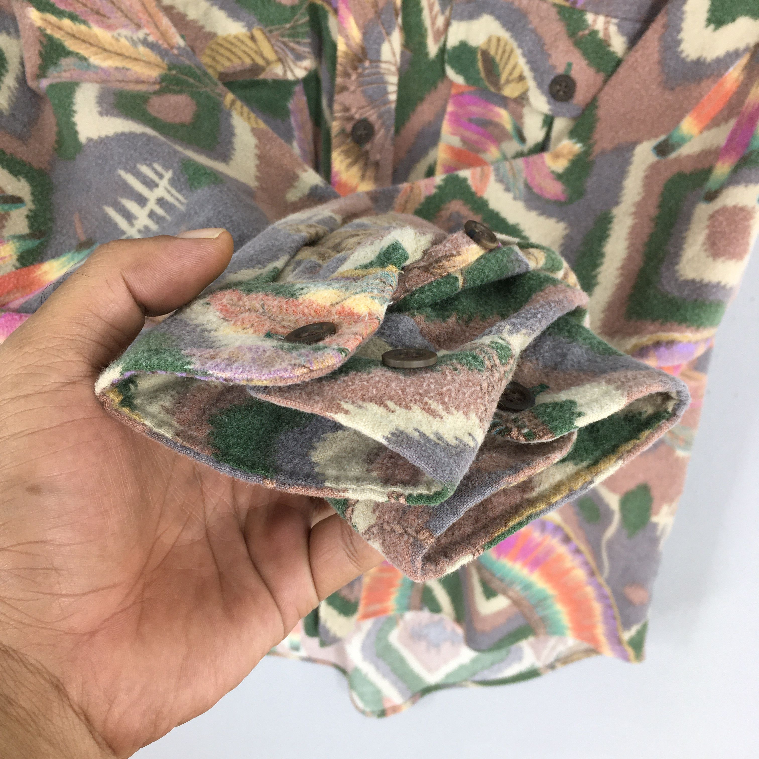 Vintage Vintage Psychedelic Men Casual Oxford Shirt Medium Size US M / EU 48-50 / 2 - 4 Thumbnail