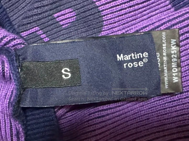 Martine Rose Martine Rose Purple football high-necked sweatshirt Size US S / EU 44-46 / 1 - 5 Thumbnail