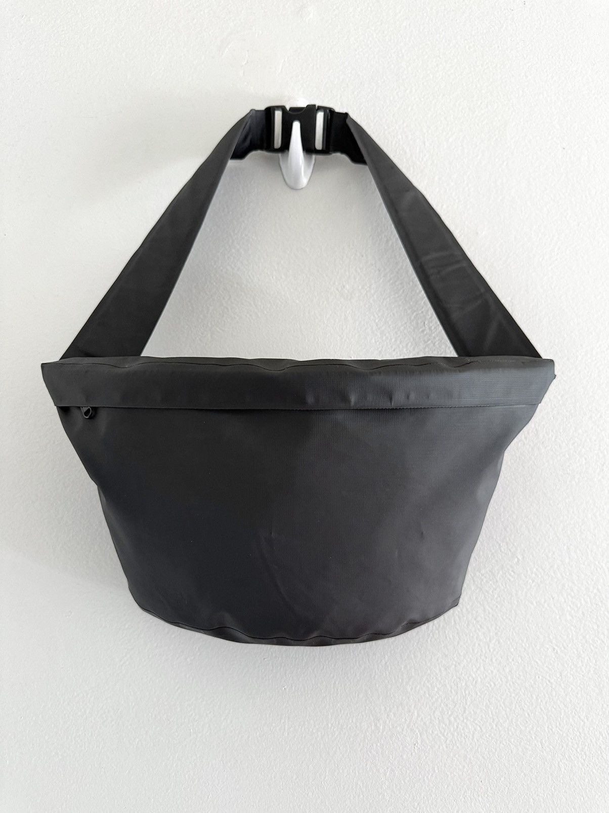 Kanye West x Yeezy Sample Yeezy Season 9 Coated Nylon Ripstop Crossbody Dry Bag in Black, Men's