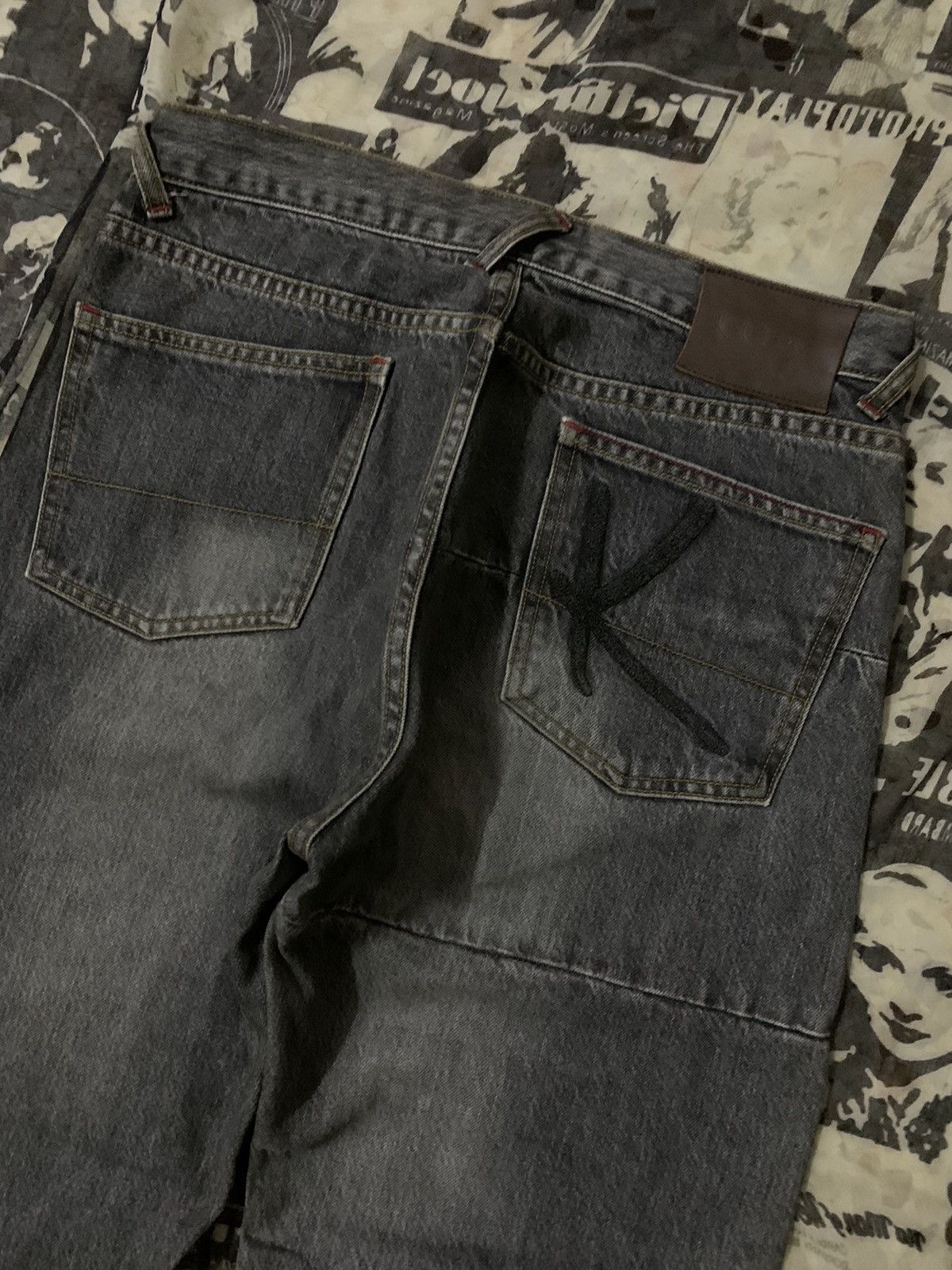 Karl Helmut 💥Vintage Karl Helmut Patchwork Denim Size US 30 / EU 46 - 6 Thumbnail