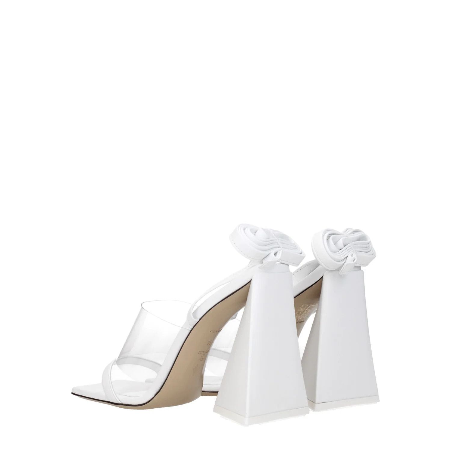 The Attico ob1o1e1224 Leather Sandals in White Size US 7 / IT 37 - 4 Thumbnail