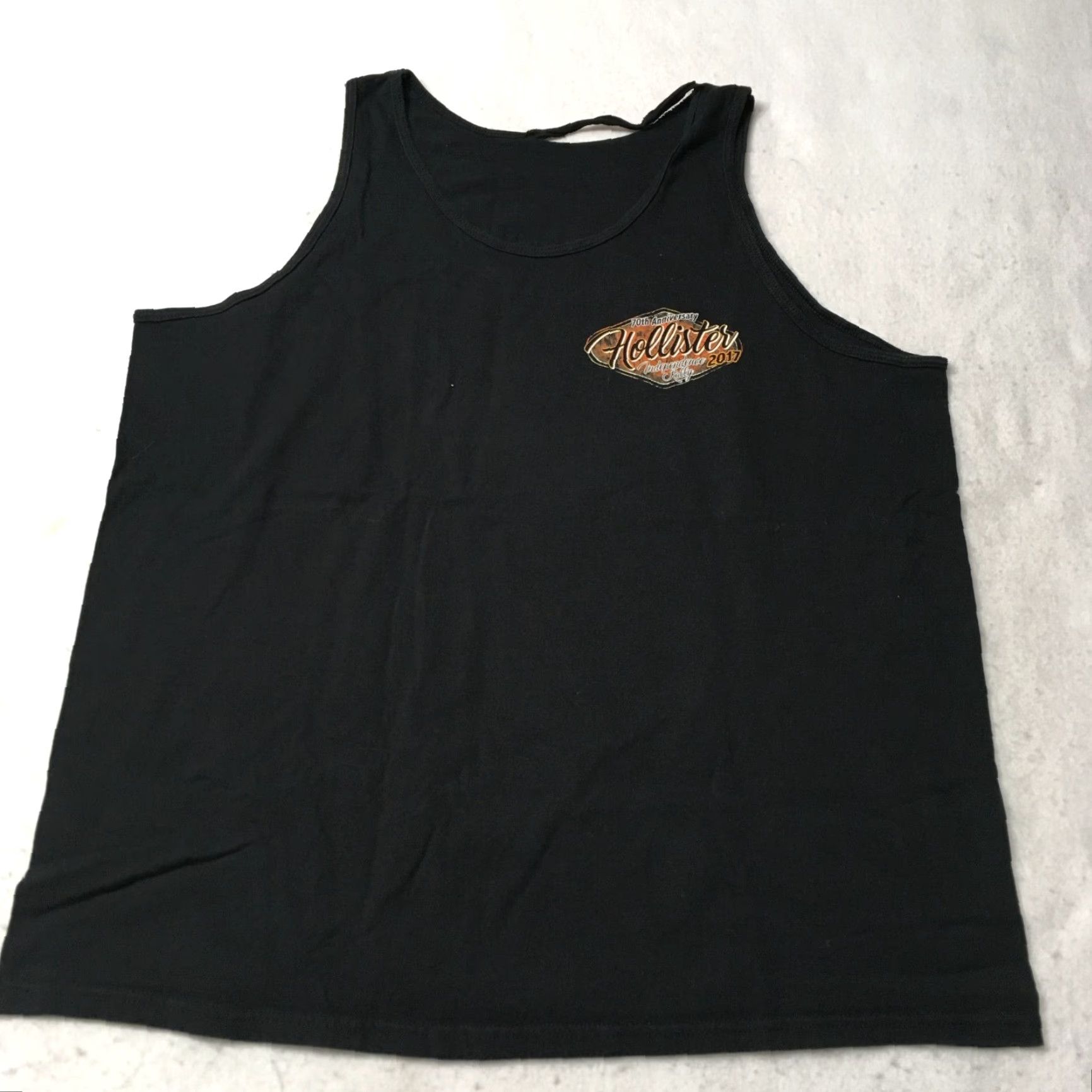 Doublet Hollister California Black Tank Top Men’s XL distress double sided biker fest Tank Top Size US XL / EU 56 / 4 - 7 Thumbnail