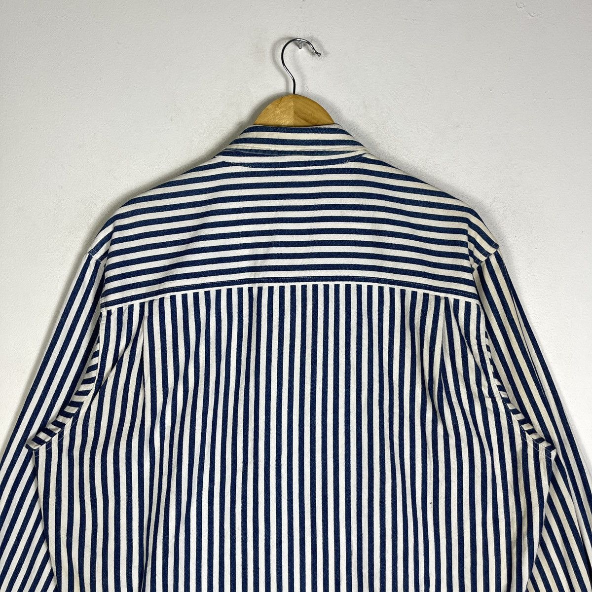 Vintage Vintage Blue Spice Hickory Stripe Vertical Blouson Jacket Size US M / EU 48-50 / 2 - 5 Thumbnail