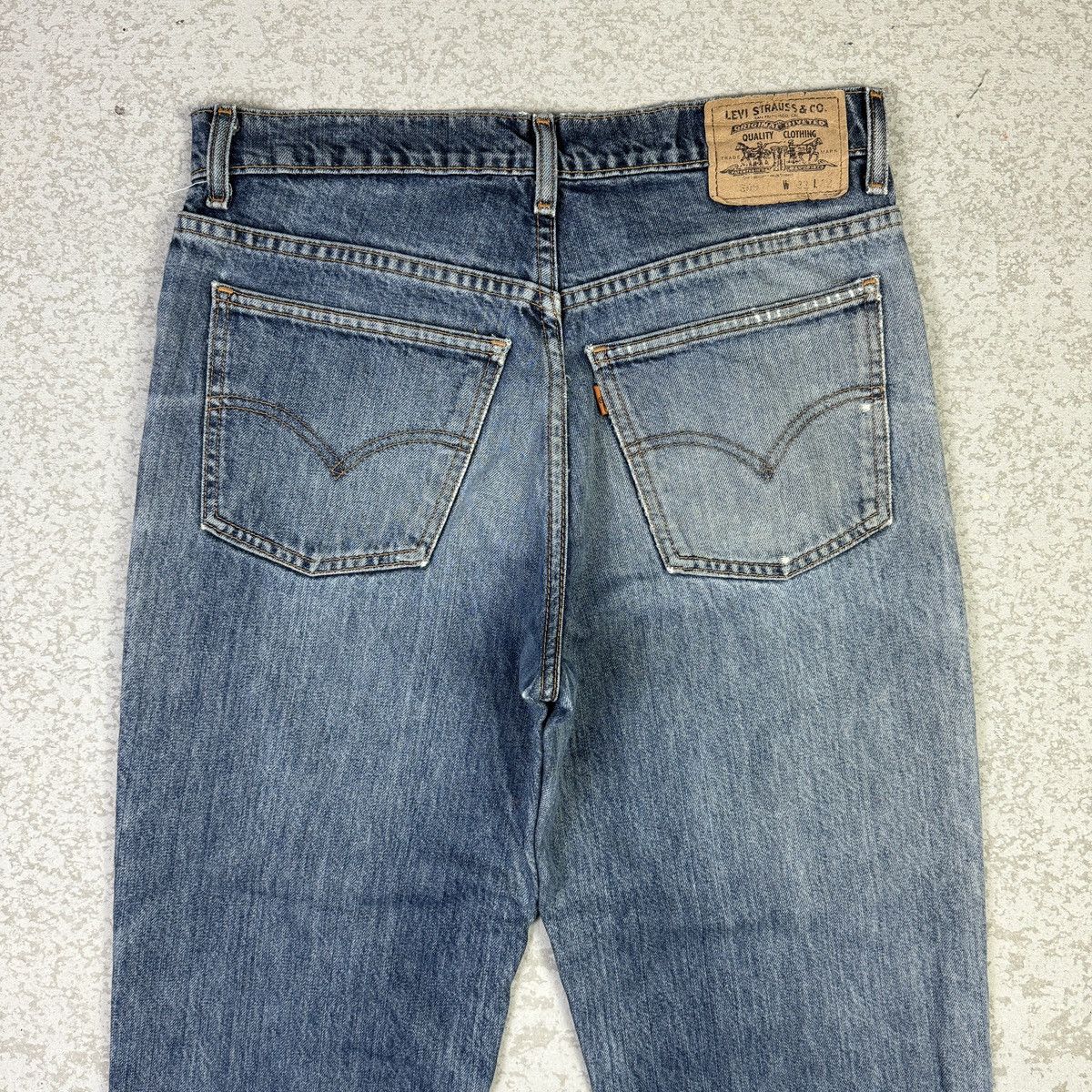 If Six Was Nine × Levi's × Vintage 💥Vintage 90s Levis 609 Orange Tab Distressed Ripped Jean Size US 31 - 8 Thumbnail