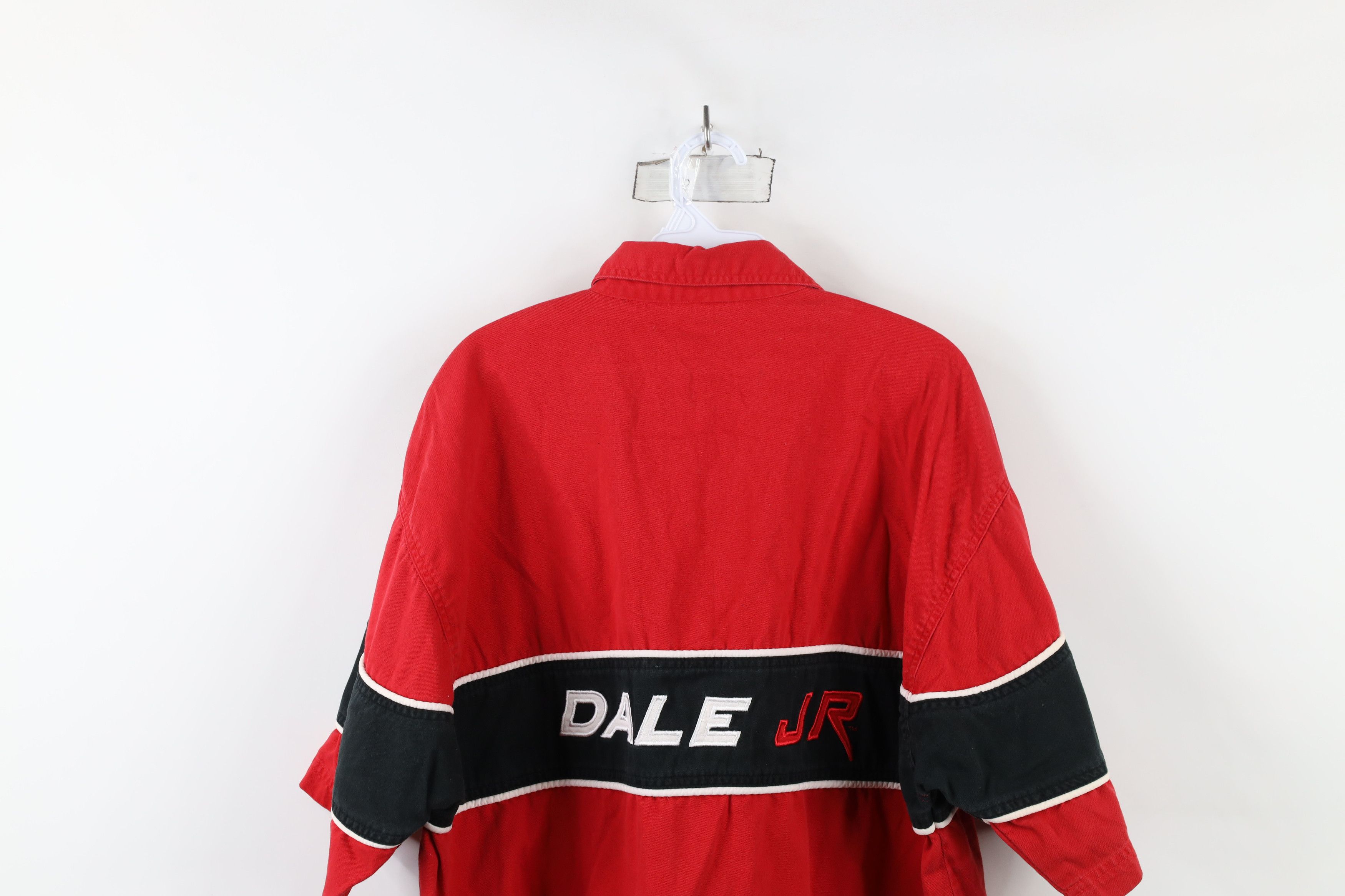 Vintage Vintage NASCAR Earnhardt Jr Pit Crew Mechanic Button Shirt Size US XL / EU 56 / 4 - 10 Thumbnail